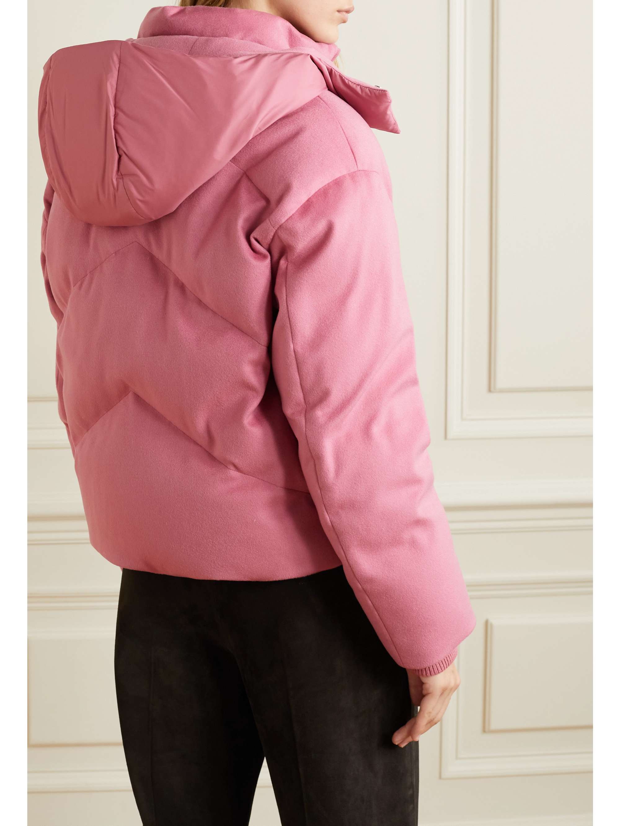 LORO PIANA Prevel hooded quilted cashmere down jacket