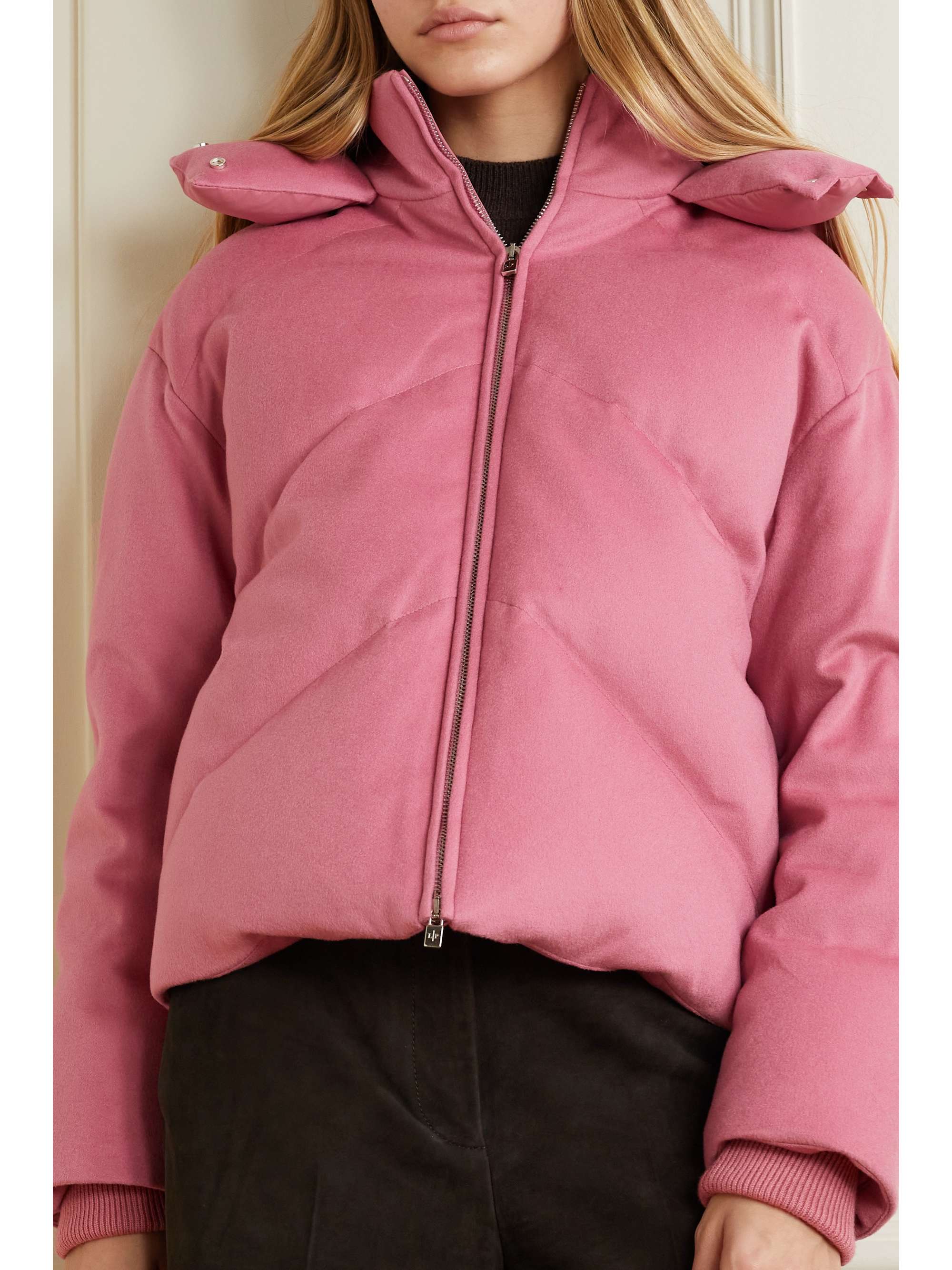 LORO PIANA Prevel hooded quilted cashmere down jacket