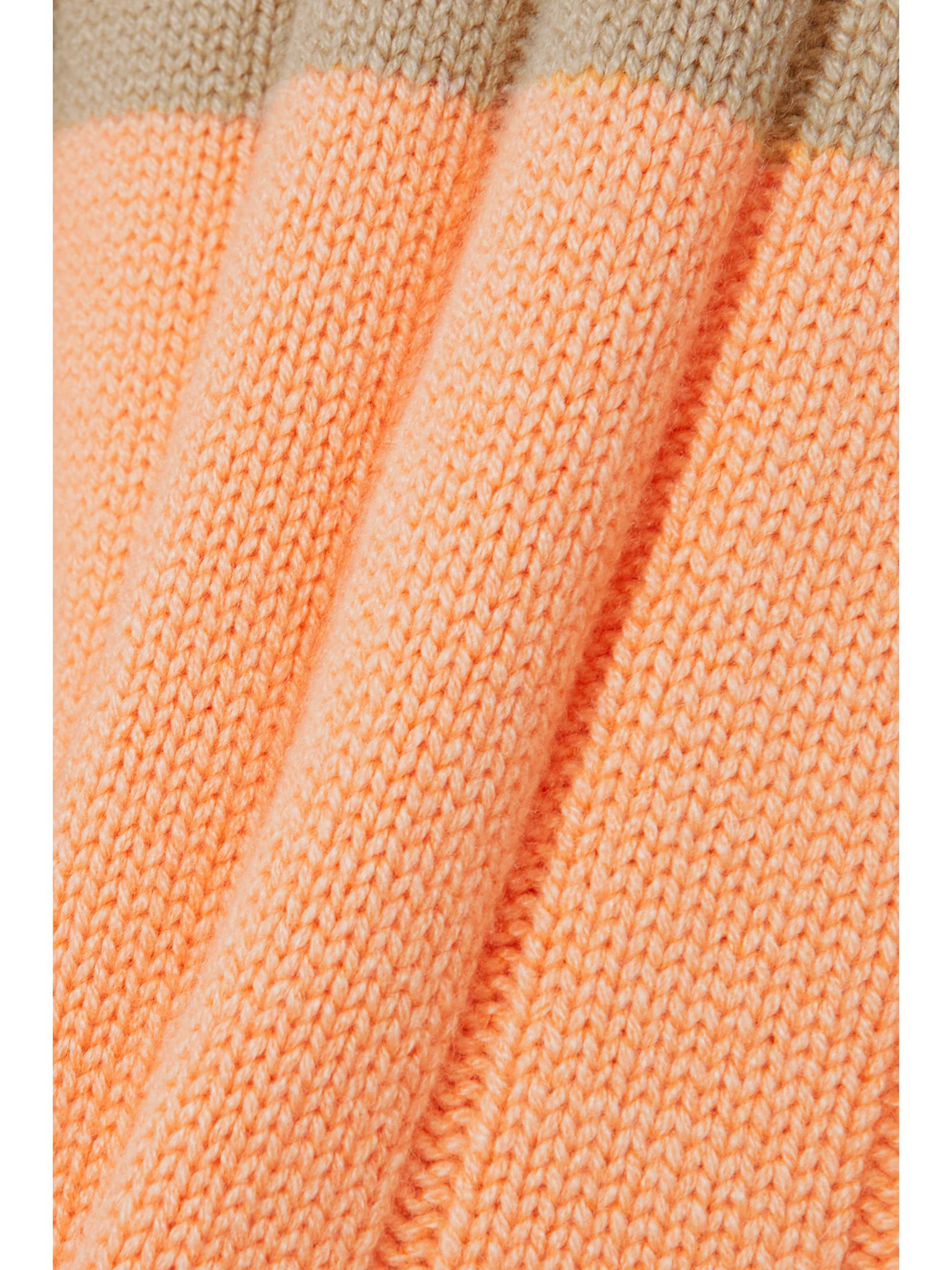 LORO PIANA Daosta color-block ribbed cashmere turtleneck sweater