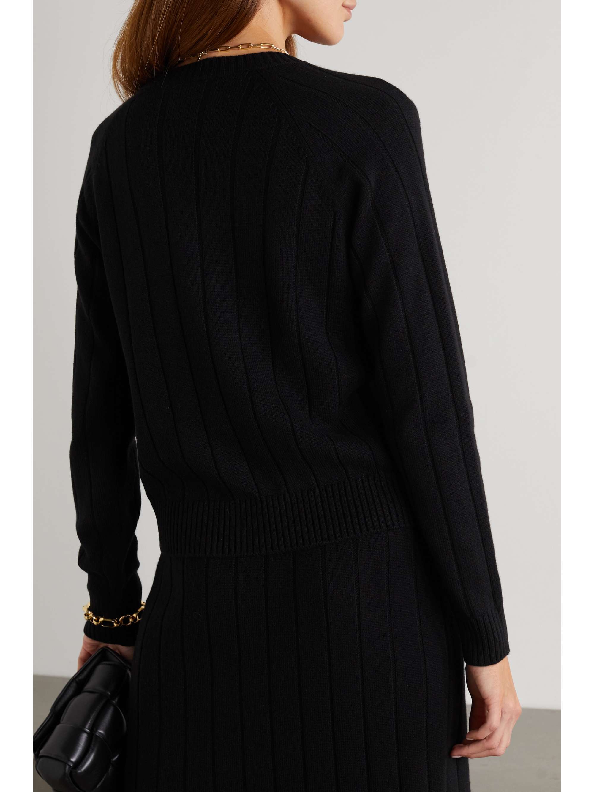 LORO PIANA Duca D'Aosta gerippter Kaschmirpullover