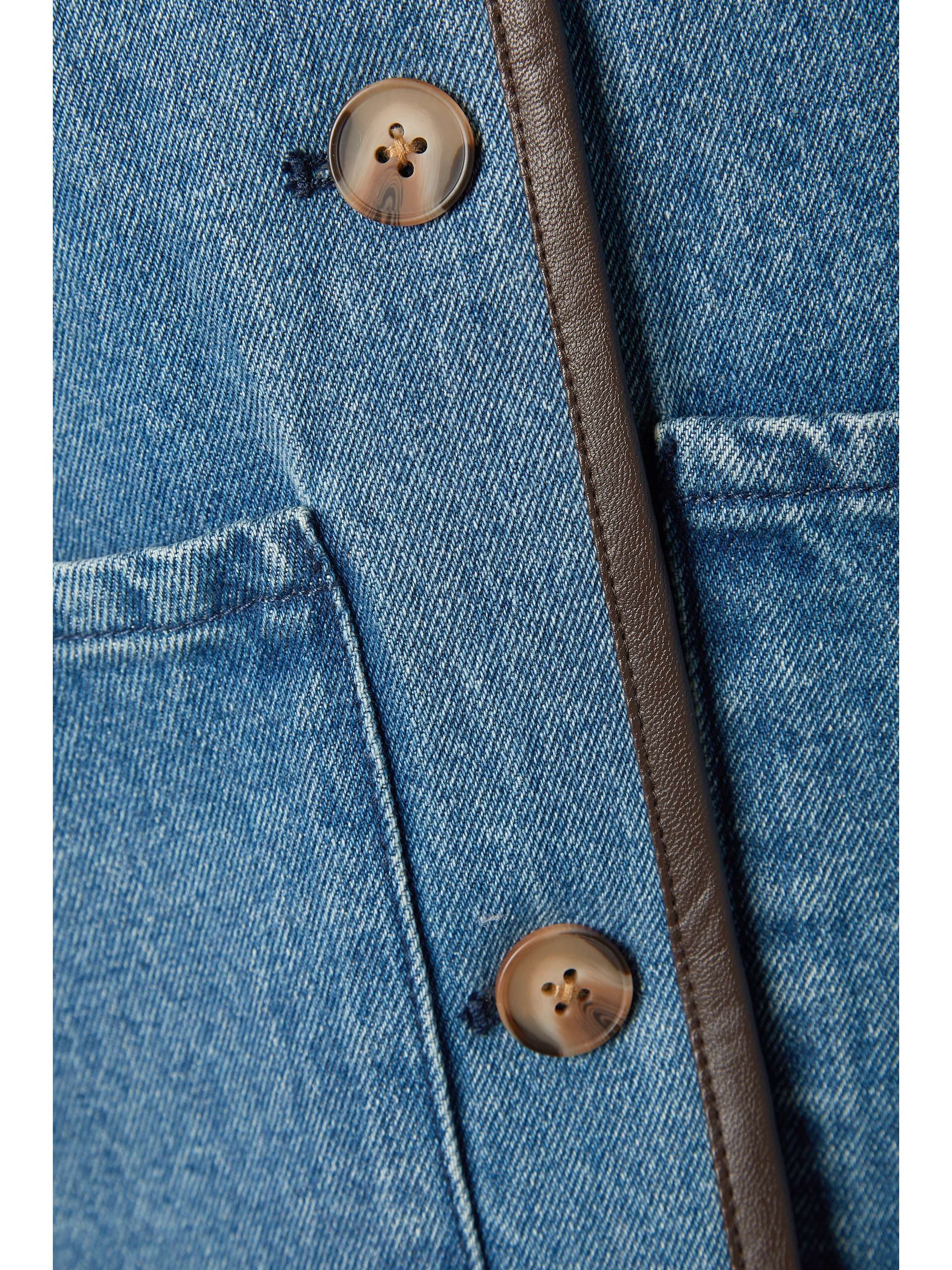 Mid denim Townes reversible faux 