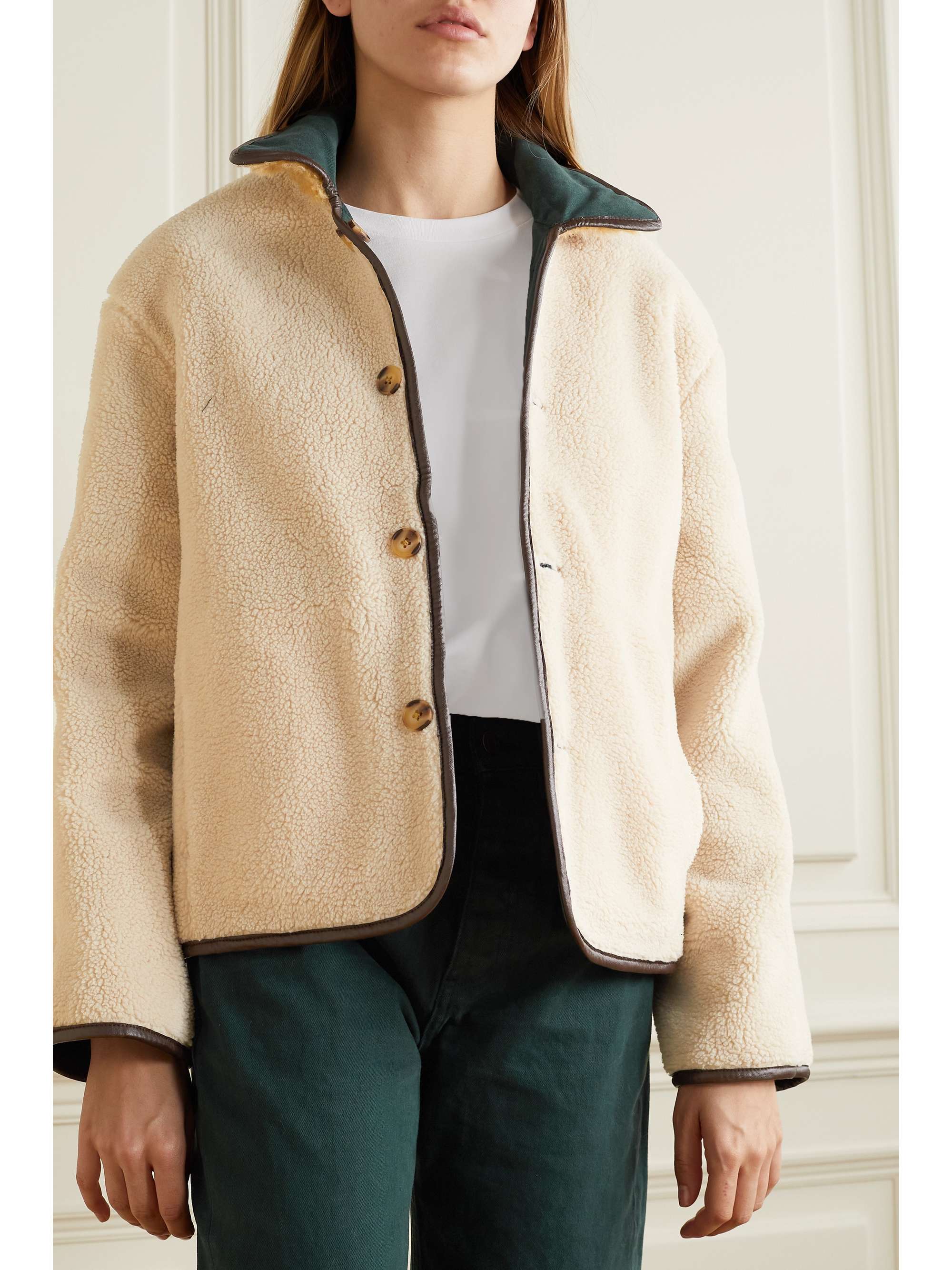 weekday shearling jacket