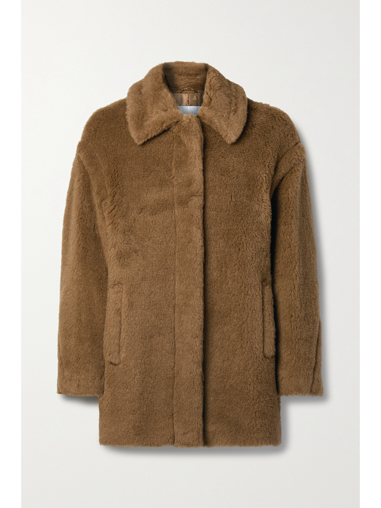 Max Mara Viale Oversized Alpaca, Wool And Silk-blend Coat In Brown