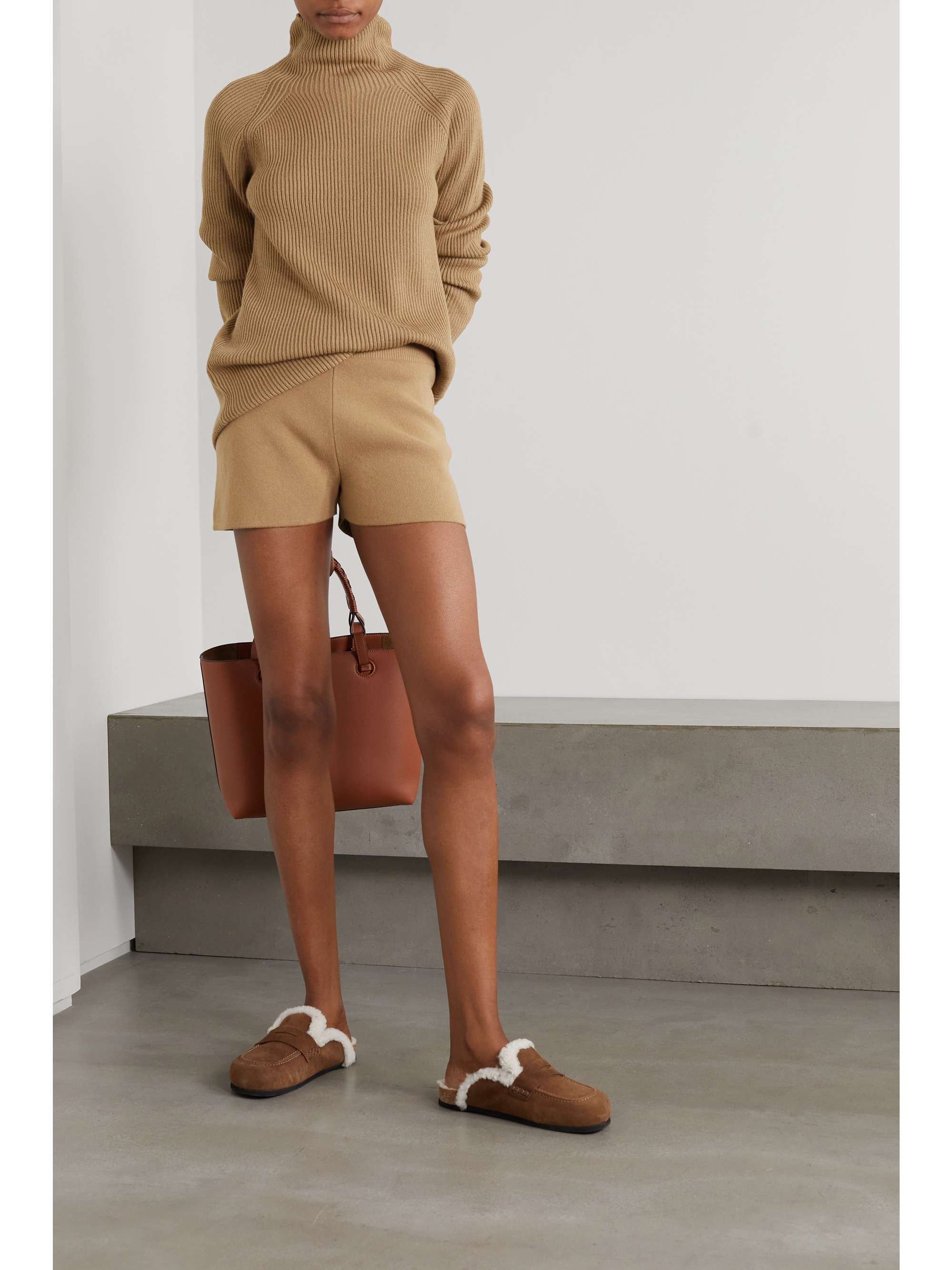 MAX MARA Acro wool and cashmere-blend shorts