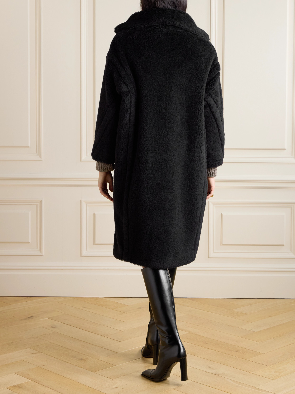 Tedgirl Double-Breasted Alpaca, Wool And Silk-Blend Coat