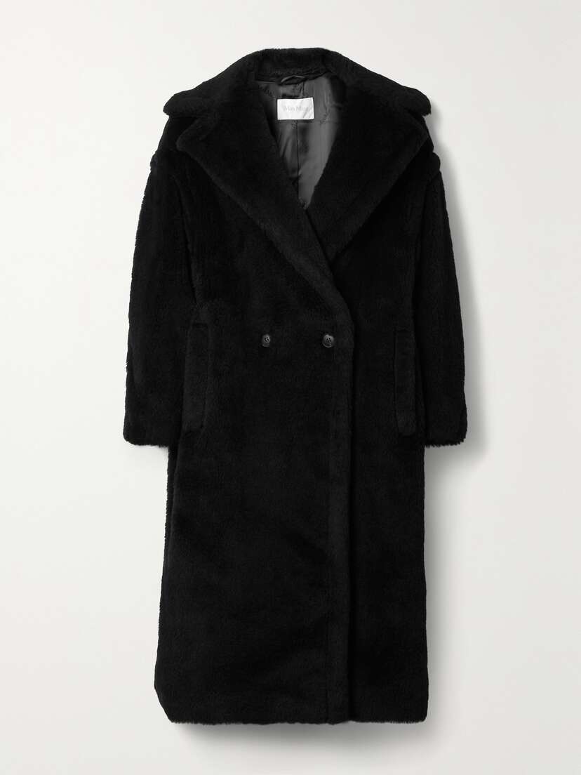 Max Mara Tedgirl Double-breasted Alpaca, Wool And Silk-blend Coat