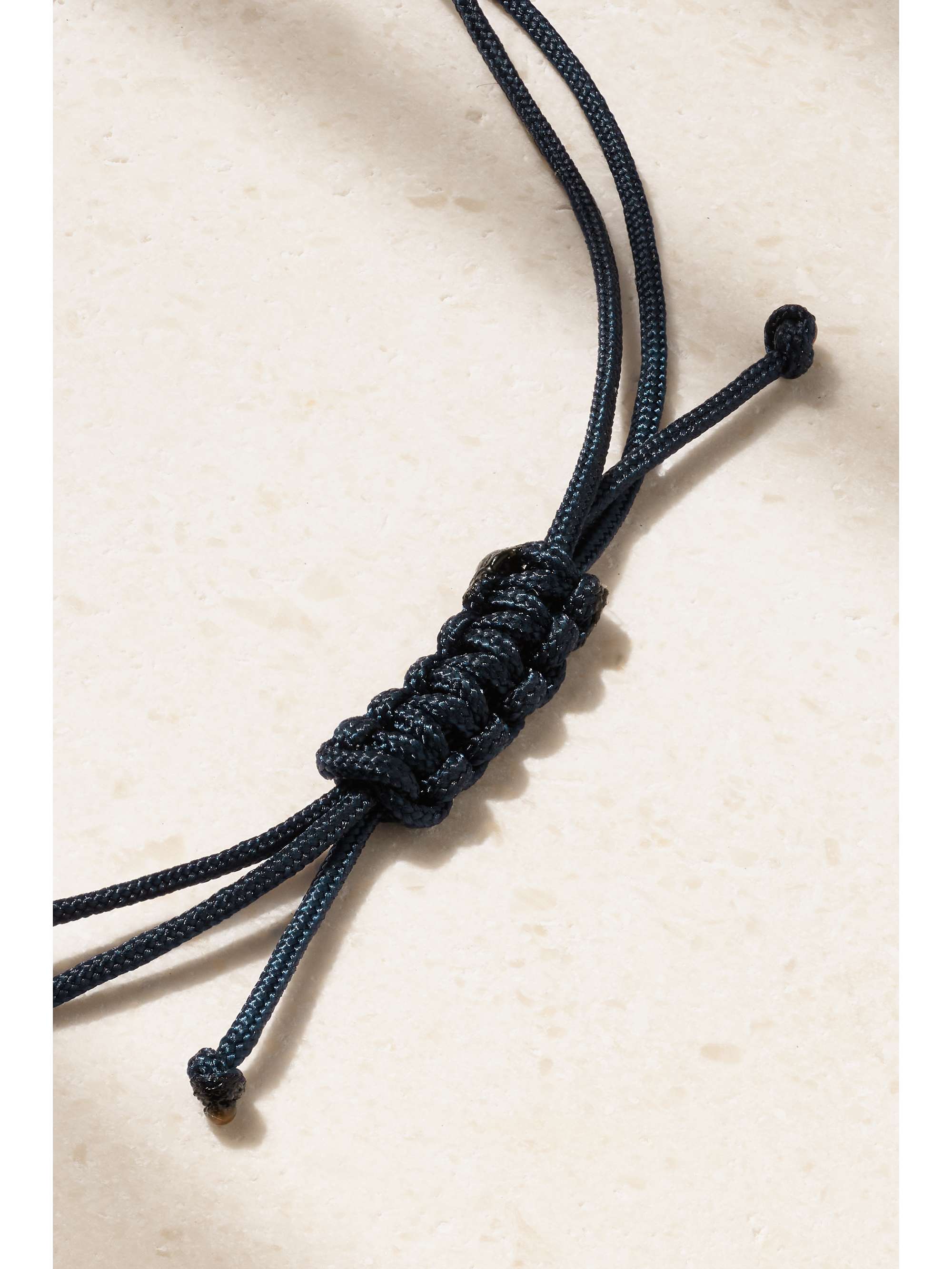 OCTAVIA ELIZABETH + NET SUSTAIN Parachute Nesting Gem Armband aus Kordel mit Detail aus recyceltem 18 Karat Gold und Diamant