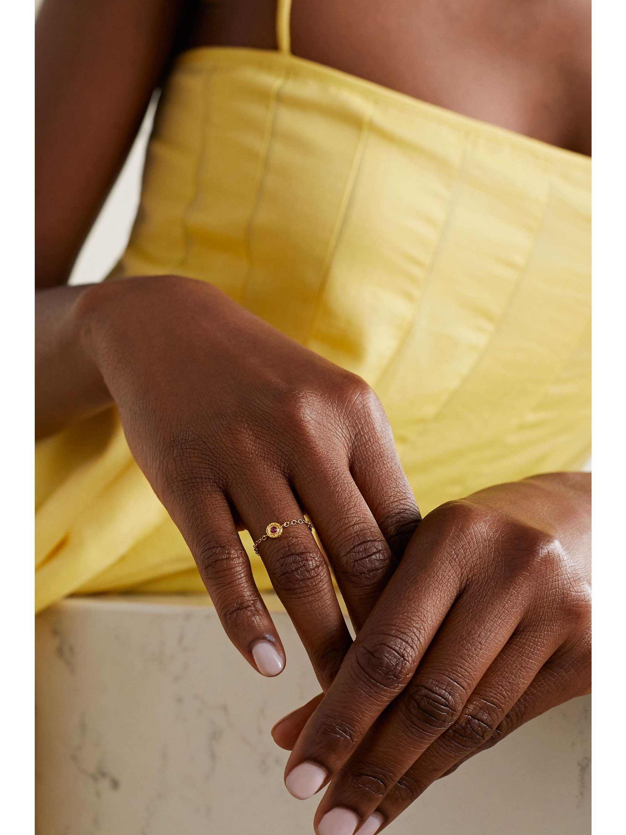 OCTAVIA ELIZABETH + NET SUSTAIN Nesting Gem 18-karat gold emerald ring
