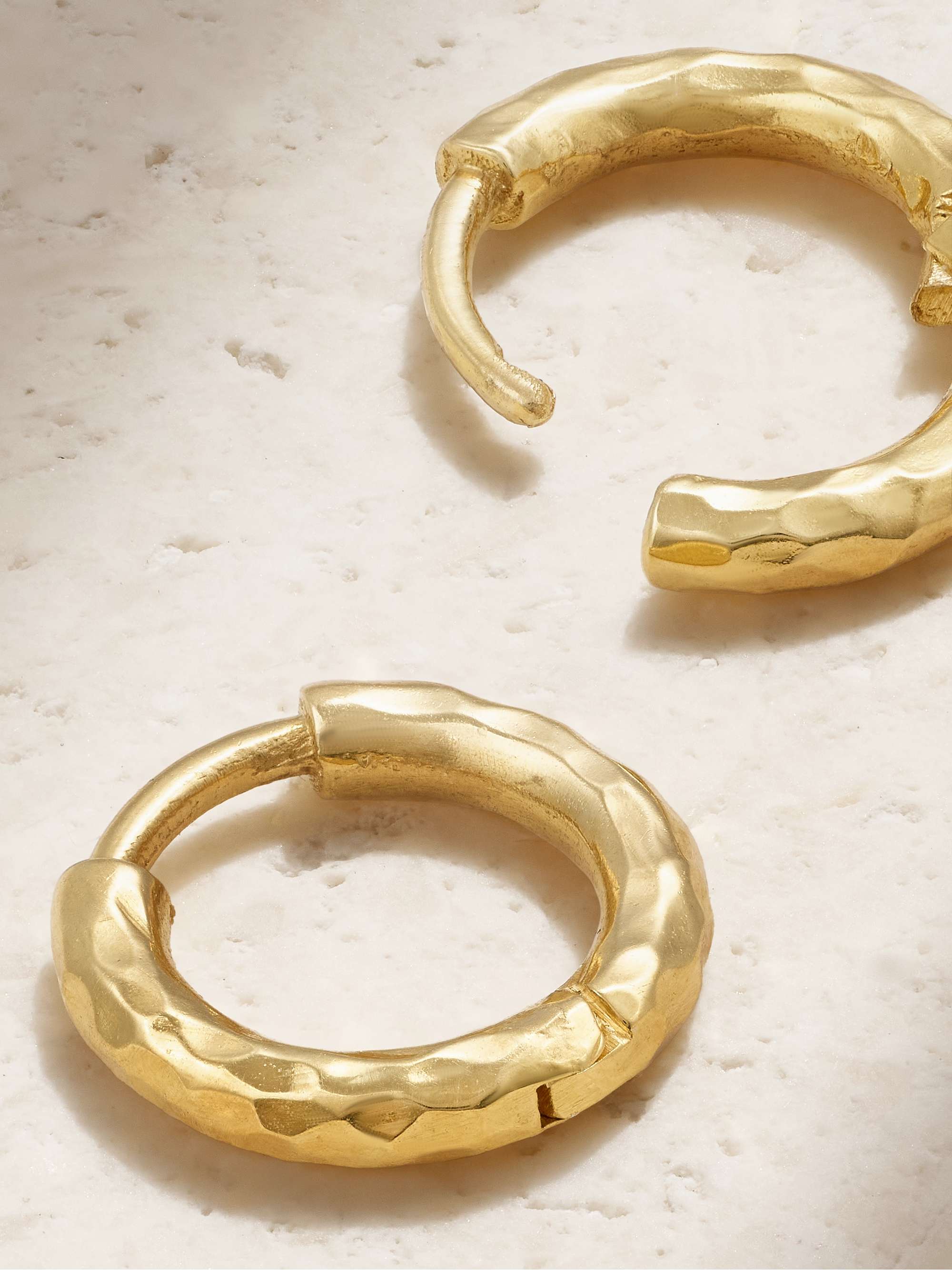 OCTAVIA ELIZABETH + NET SUSTAIN Micro Gabby 18-karat recycled gold hoop earrings