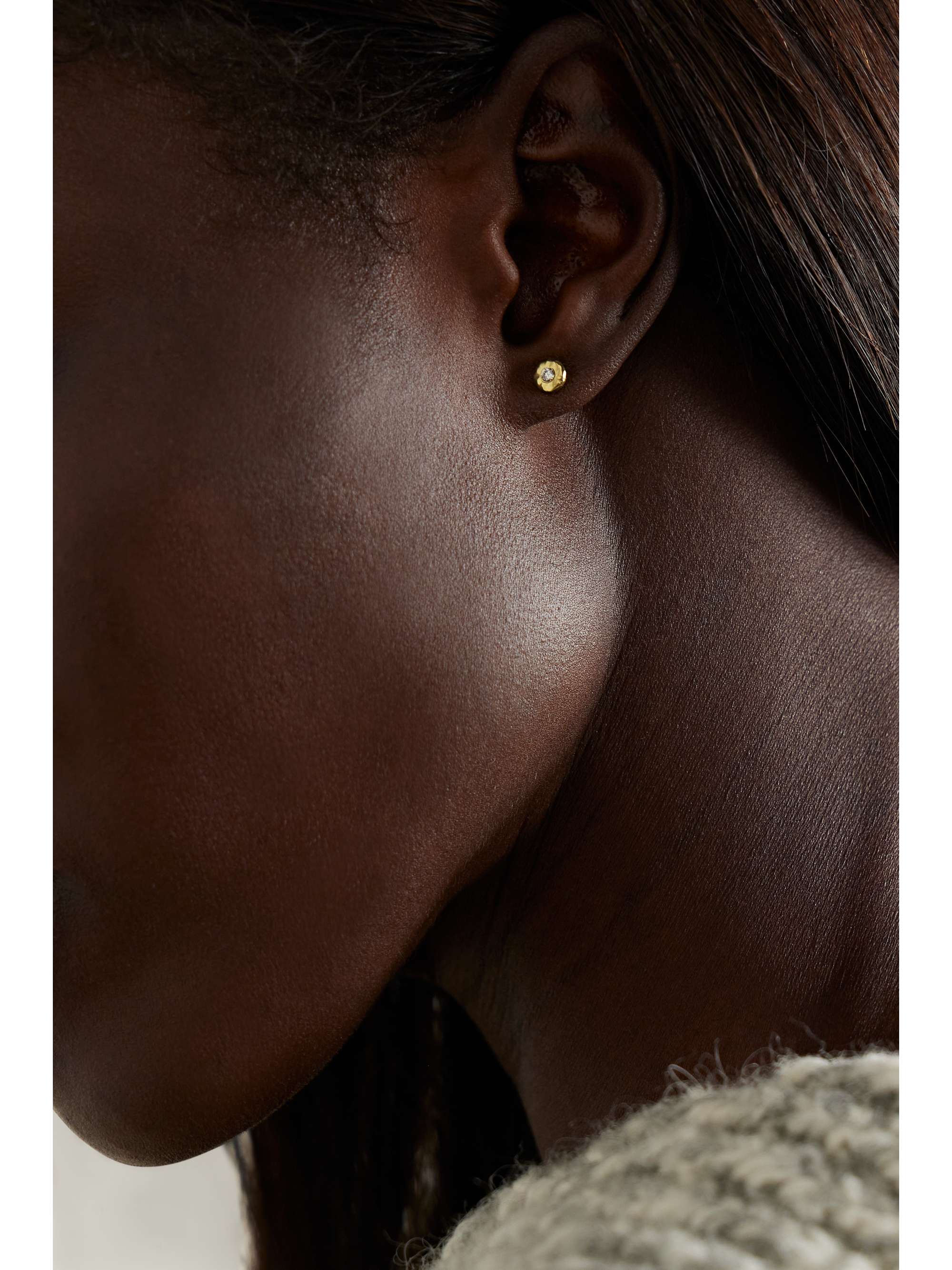 OCTAVIA ELIZABETH + NET SUSTAIN Nesting Gem 18-karat gold diamond earrings