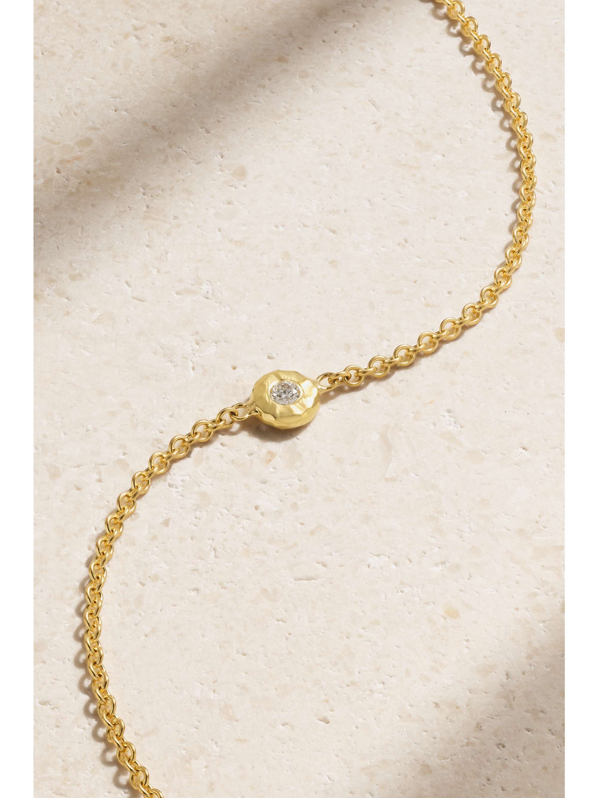 OCTAVIA ELIZABETH + NET SUSTAIN Nesting Gem 18-karat recycled gold diamond bracelet