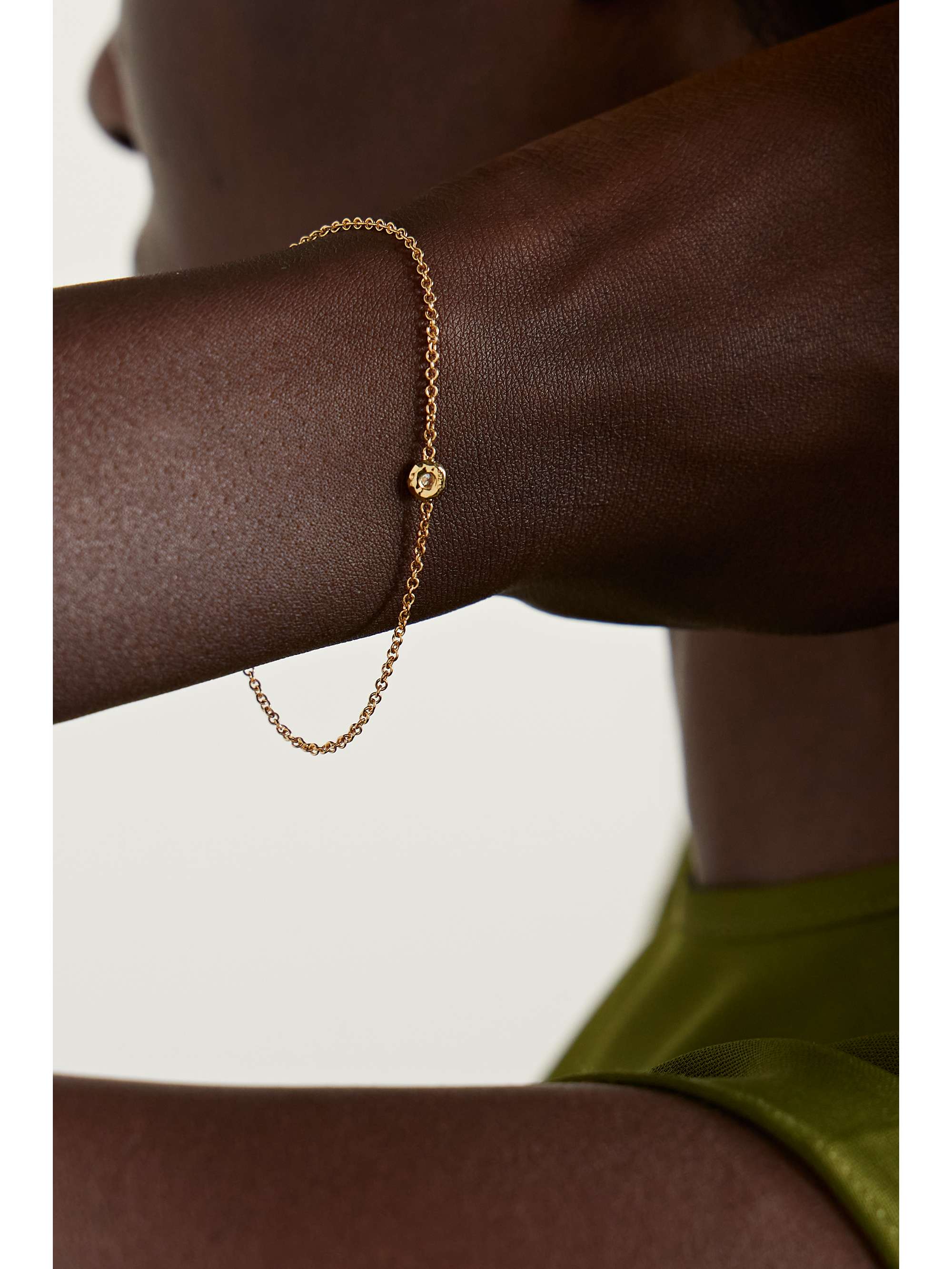 OCTAVIA ELIZABETH + NET SUSTAIN Nesting Gem 18-karat recycled gold diamond bracelet