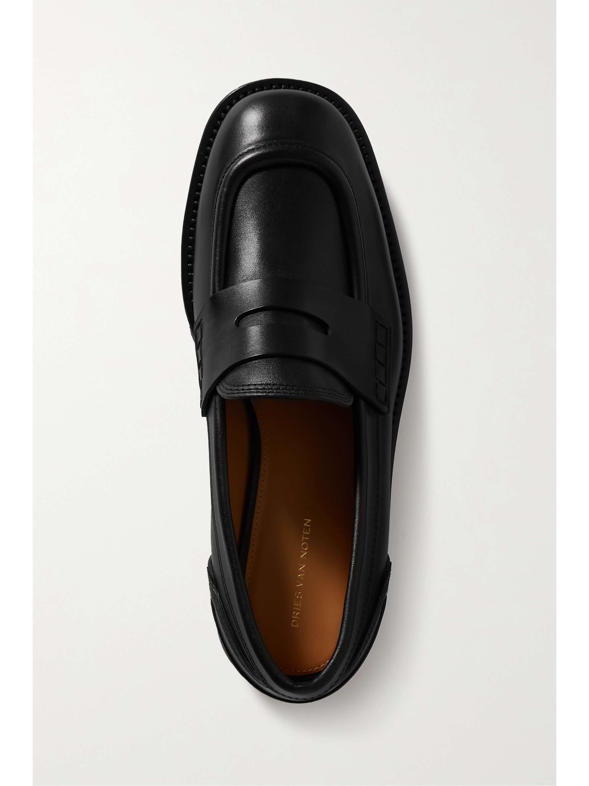 Black Leather loafers | DRIES VAN NOTEN | NET-A-PORTER