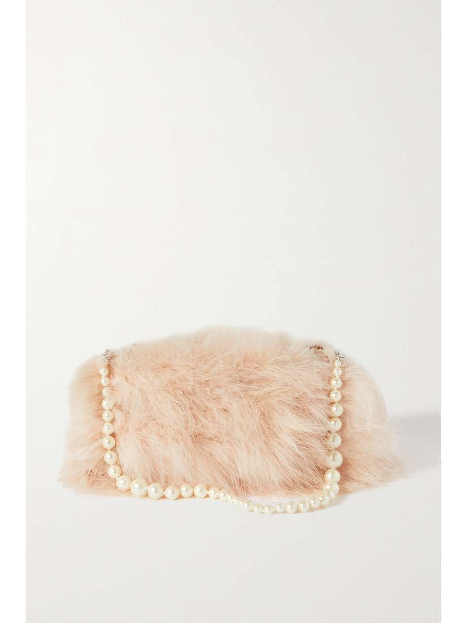 Feather Trimmed Clutch