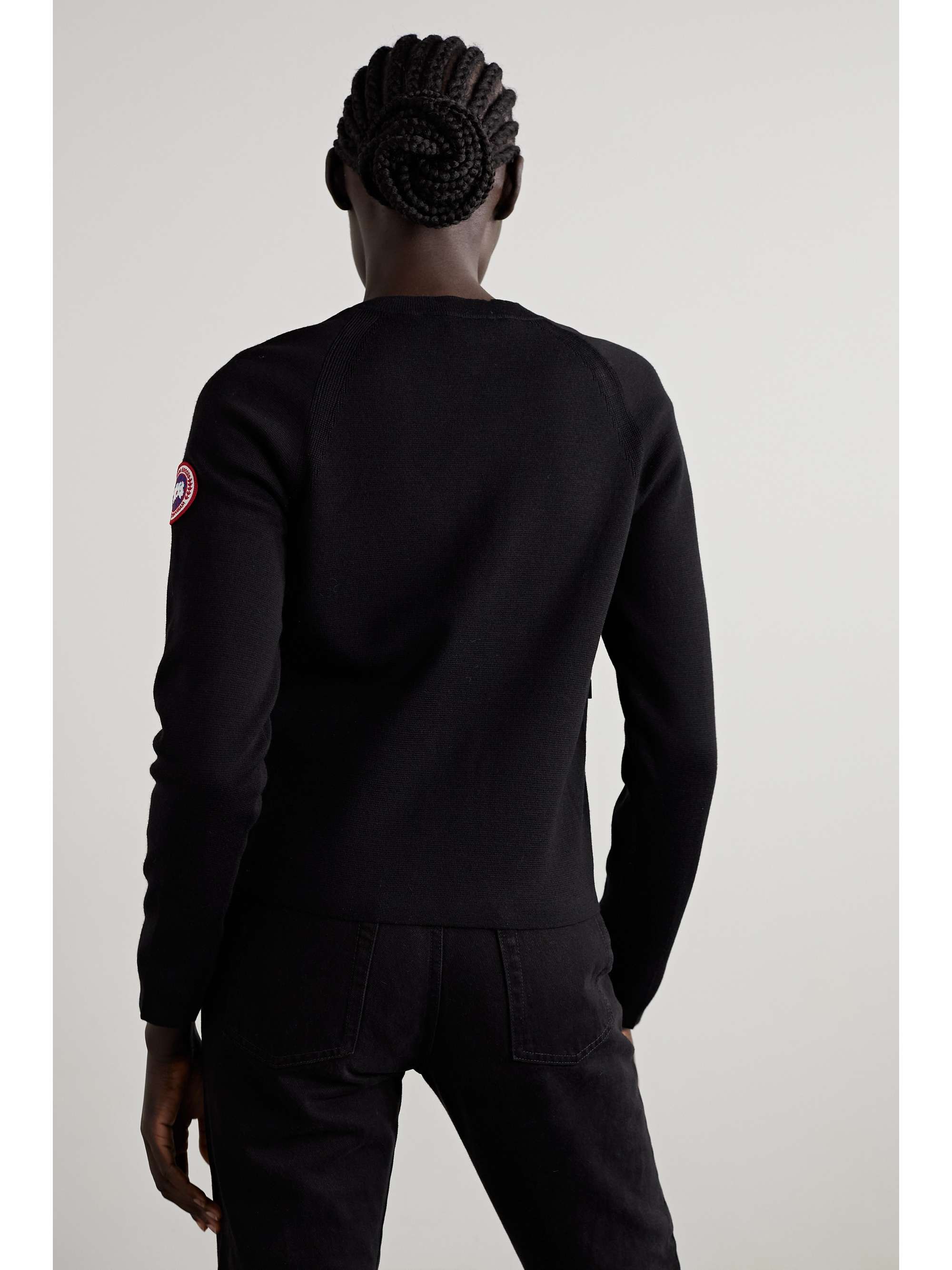 CANADA GOOSE Hybridge paneled wool and quilted shell down jacket