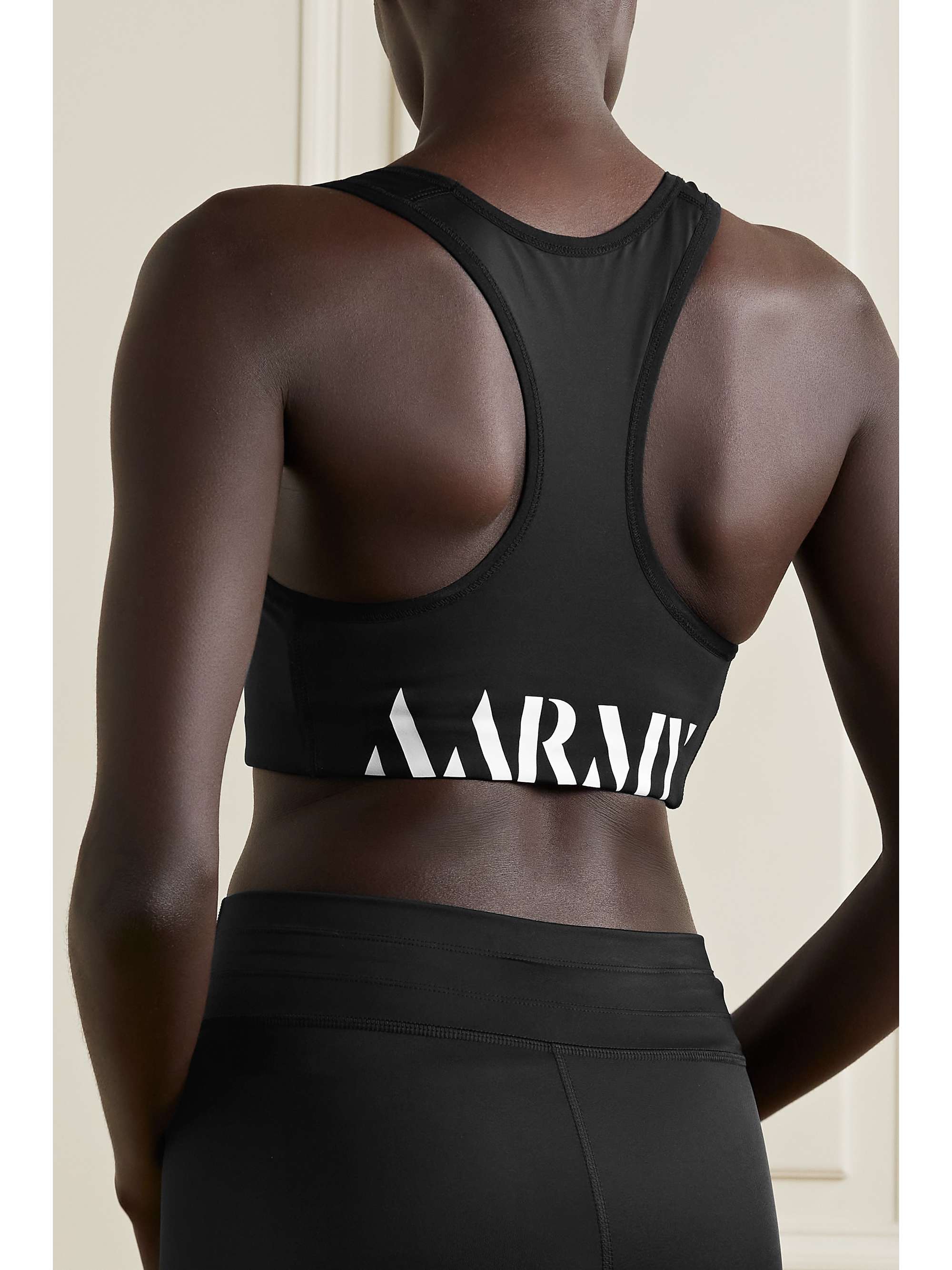 AARMY Chelsea camouflage-print stretch sports bra