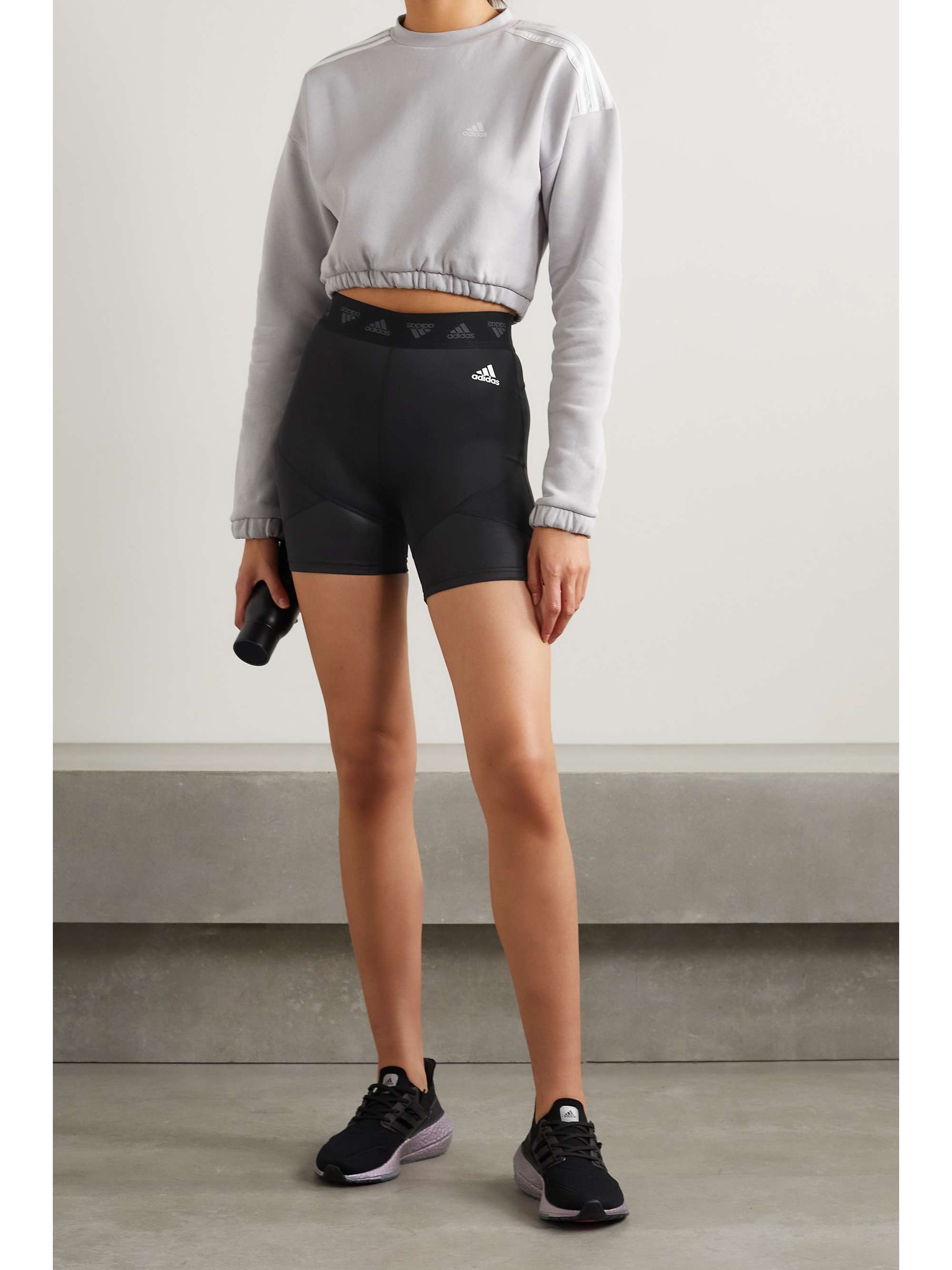 Black Hyperglam recycled Primegreen shorts | ADIDAS ORIGINALS | NET-A-PORTER