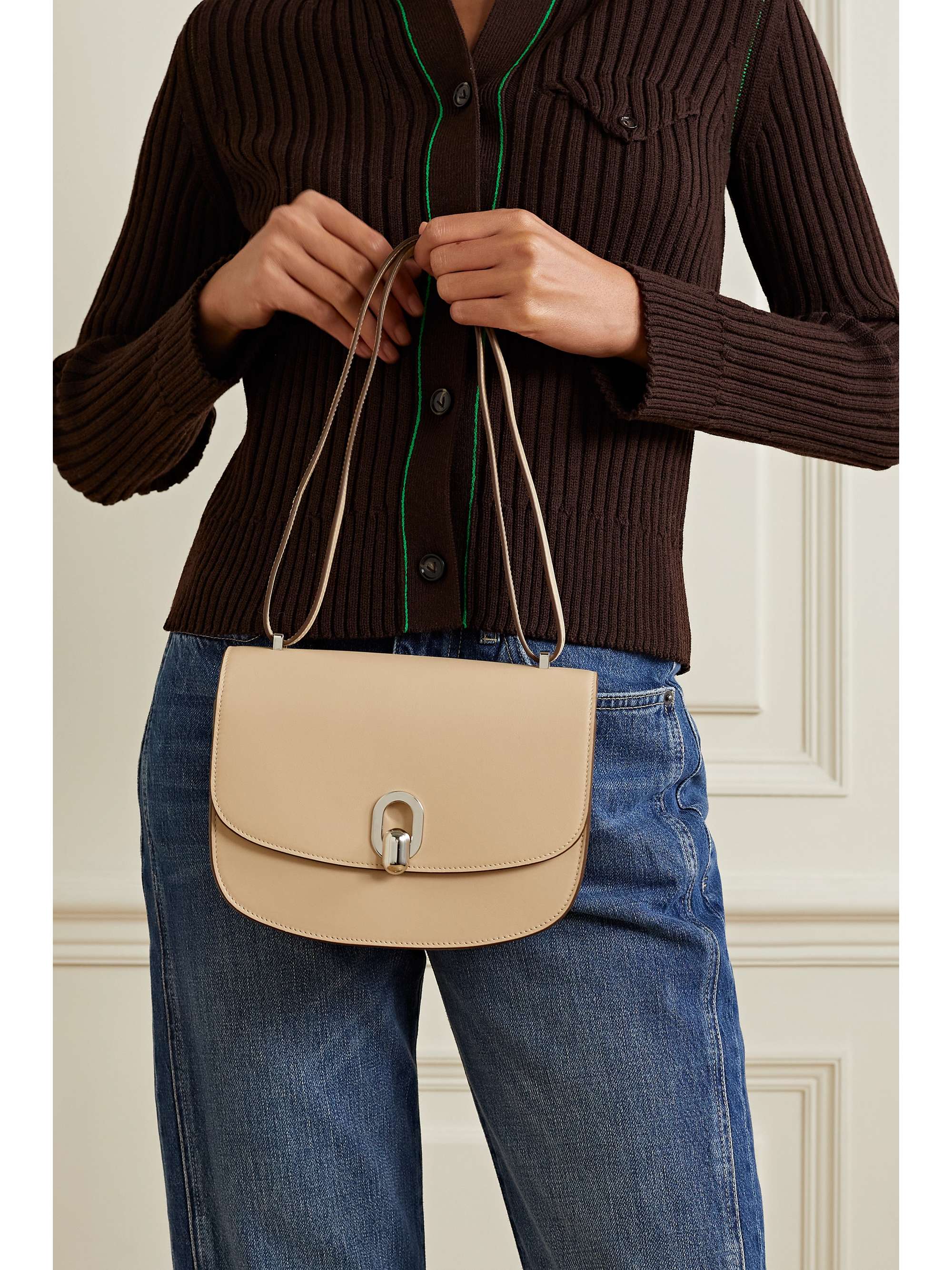 SAVETTE Tondo 22 leather shoulder bag