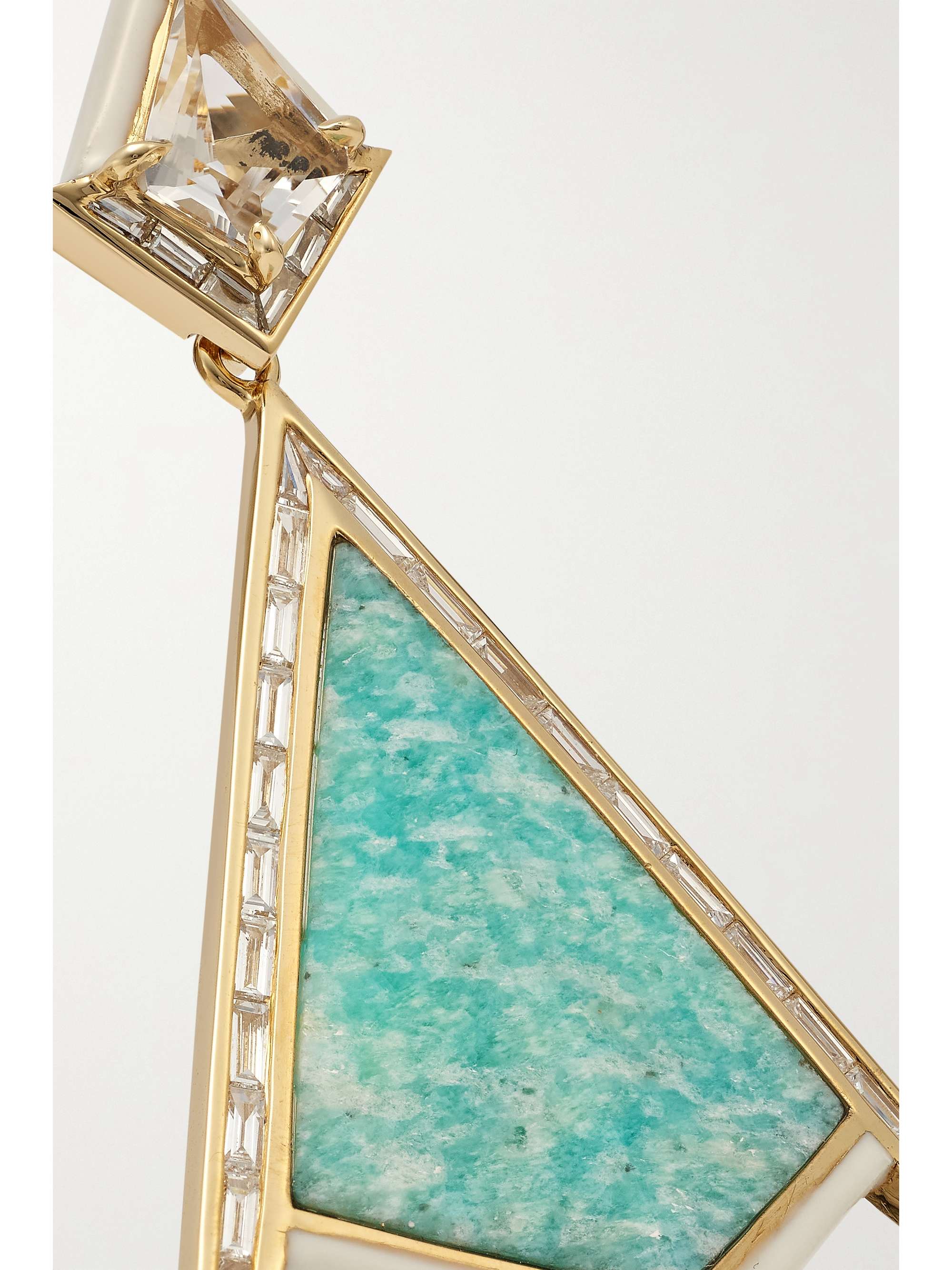 EMILY P. WHEELER + NET SUSTAIN Twinkle 18-karat recycled gold, enamel and multi-stone earrings