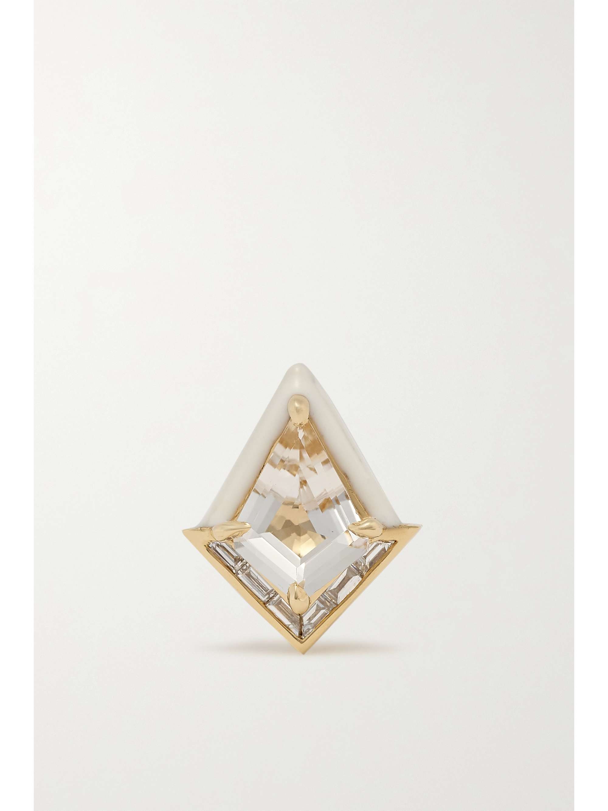 EMILY P. WHEELER + NET SUSTAIN Twinkle 18-karat recycled gold, enamel and multi-stone earrings