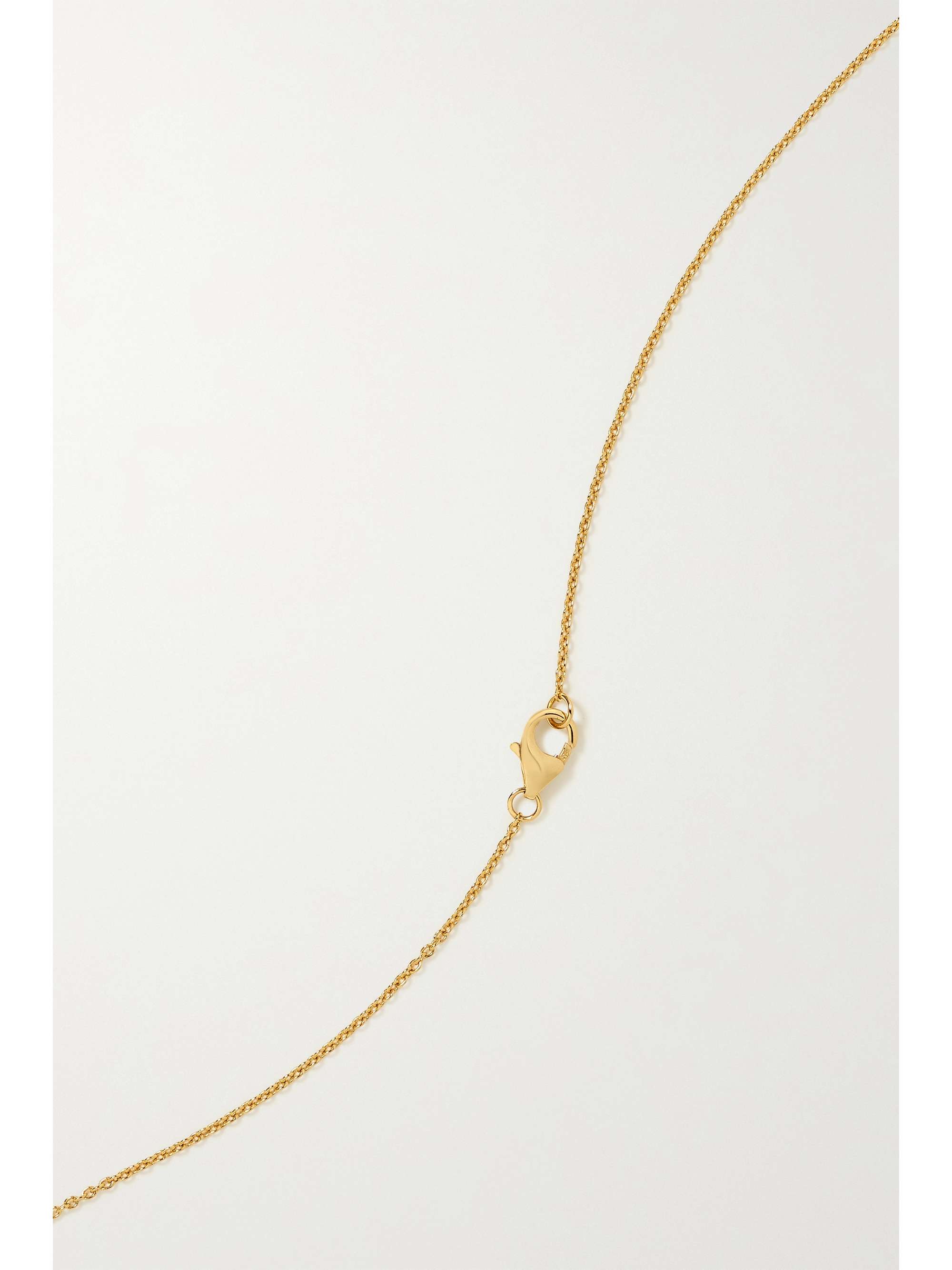 EMILY P. WHEELER + NET SUSTAIN Twinkle 18-karat recycled rose gold, enamel, amethyst and quartz necklace