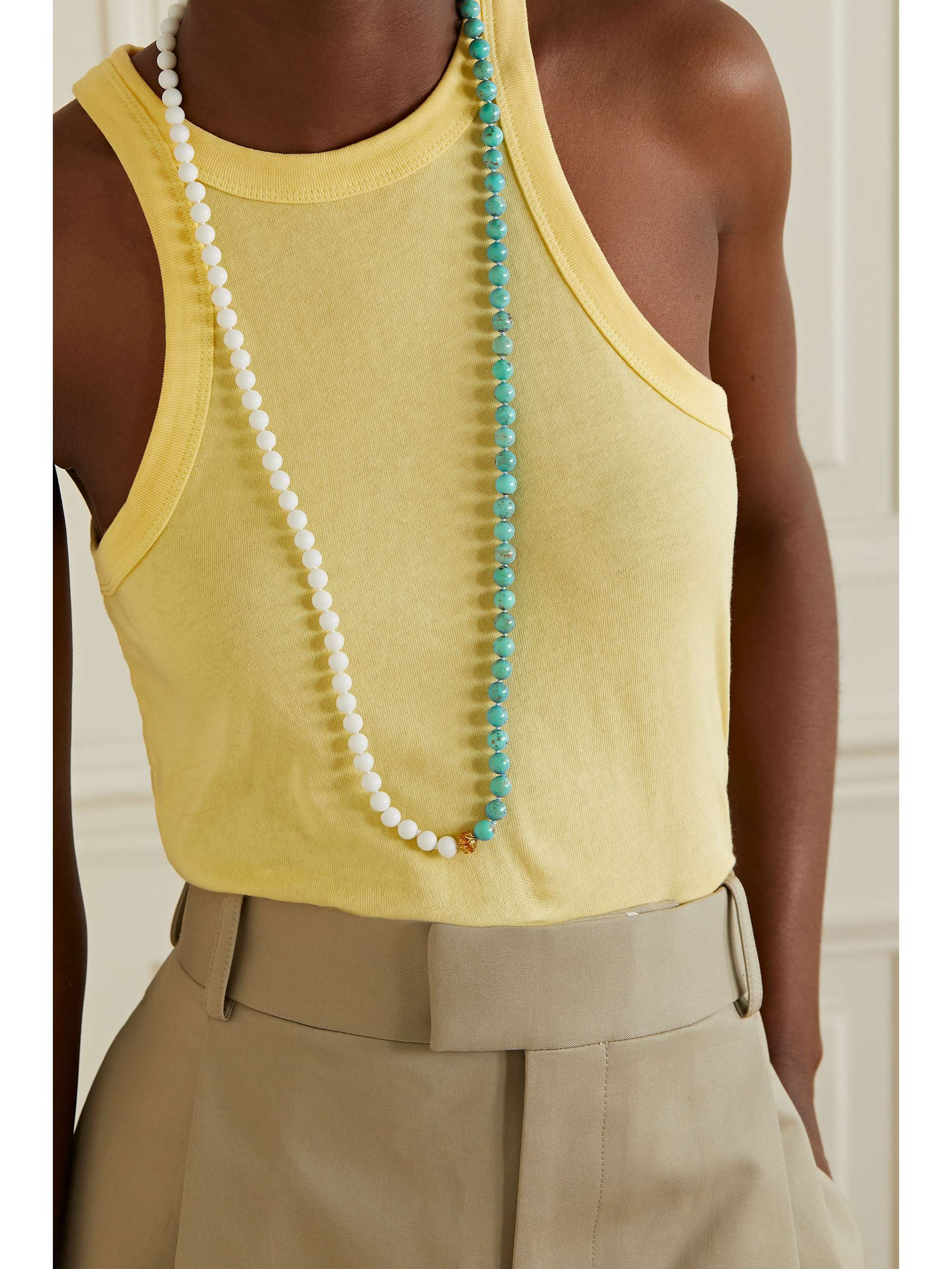 EMILY P. WHEELER + NET SUSTAIN 18-karat recycled gold multi-stone necklace