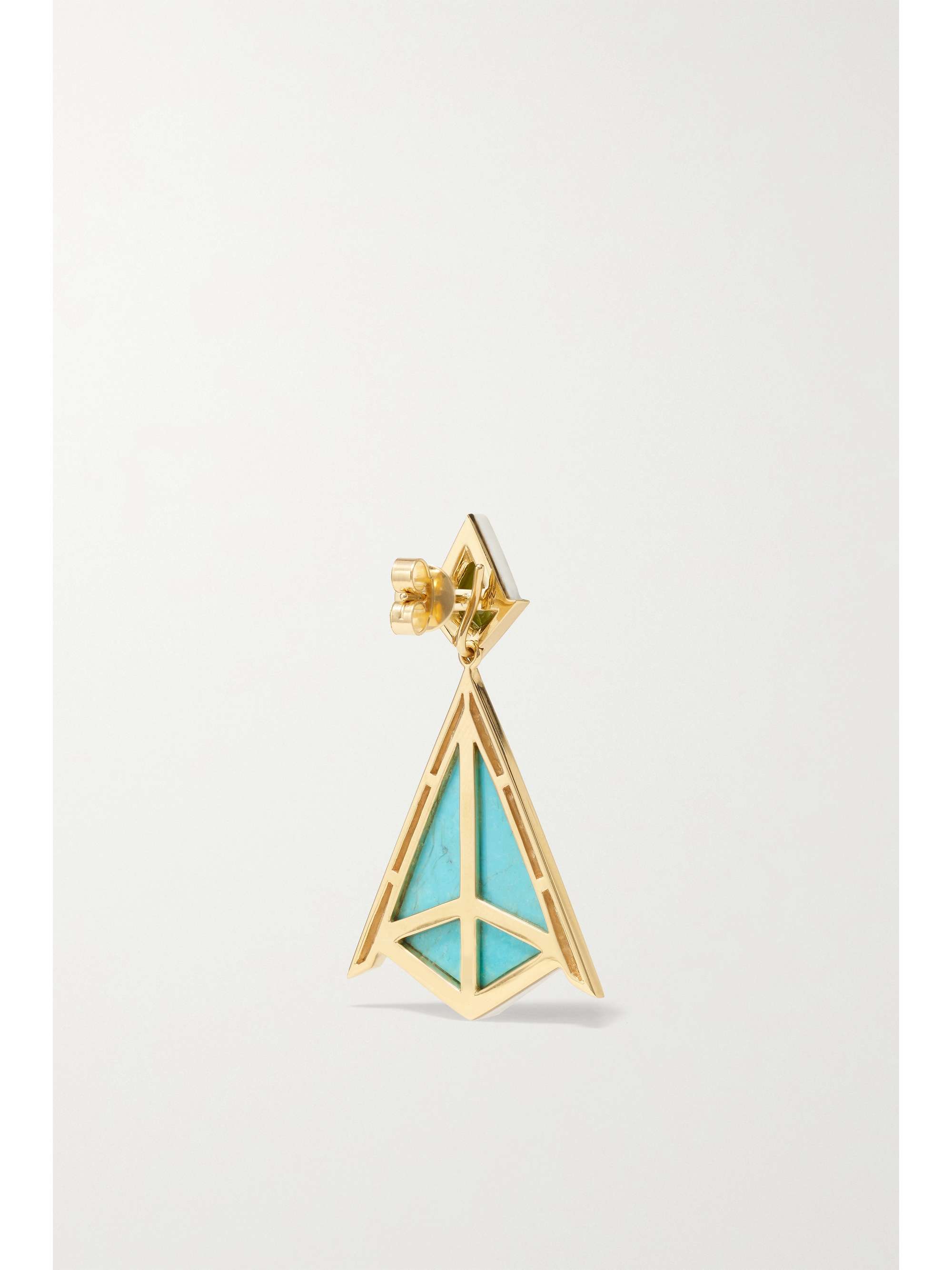 EMILY P. WHEELER + NET SUSTAIN Twinkle 18-karat recycled rose gold and enamel multi-stone earrings