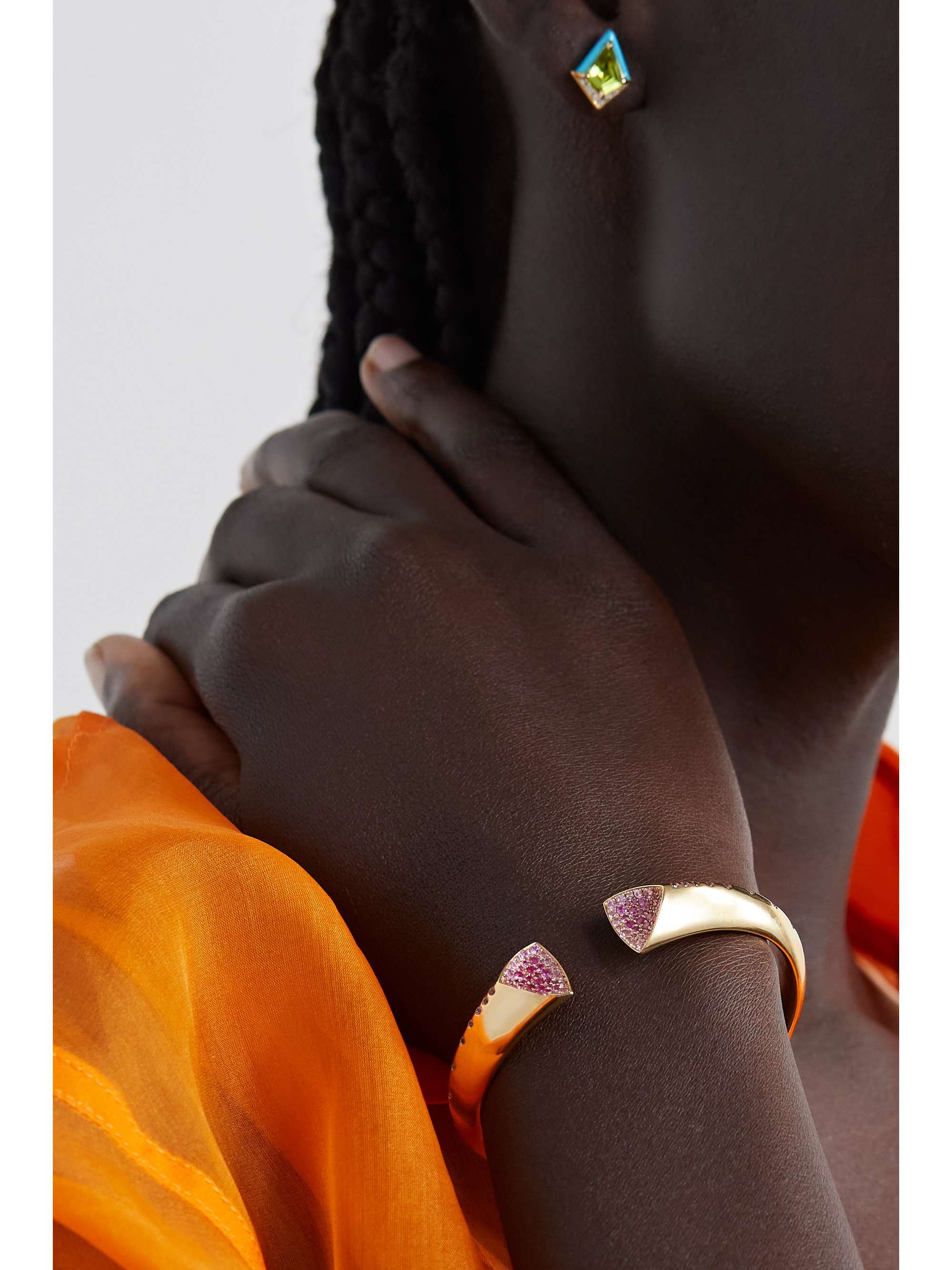 EMILY P. WHEELER + NET SUSTAIN 18-karat gold sapphire cuff