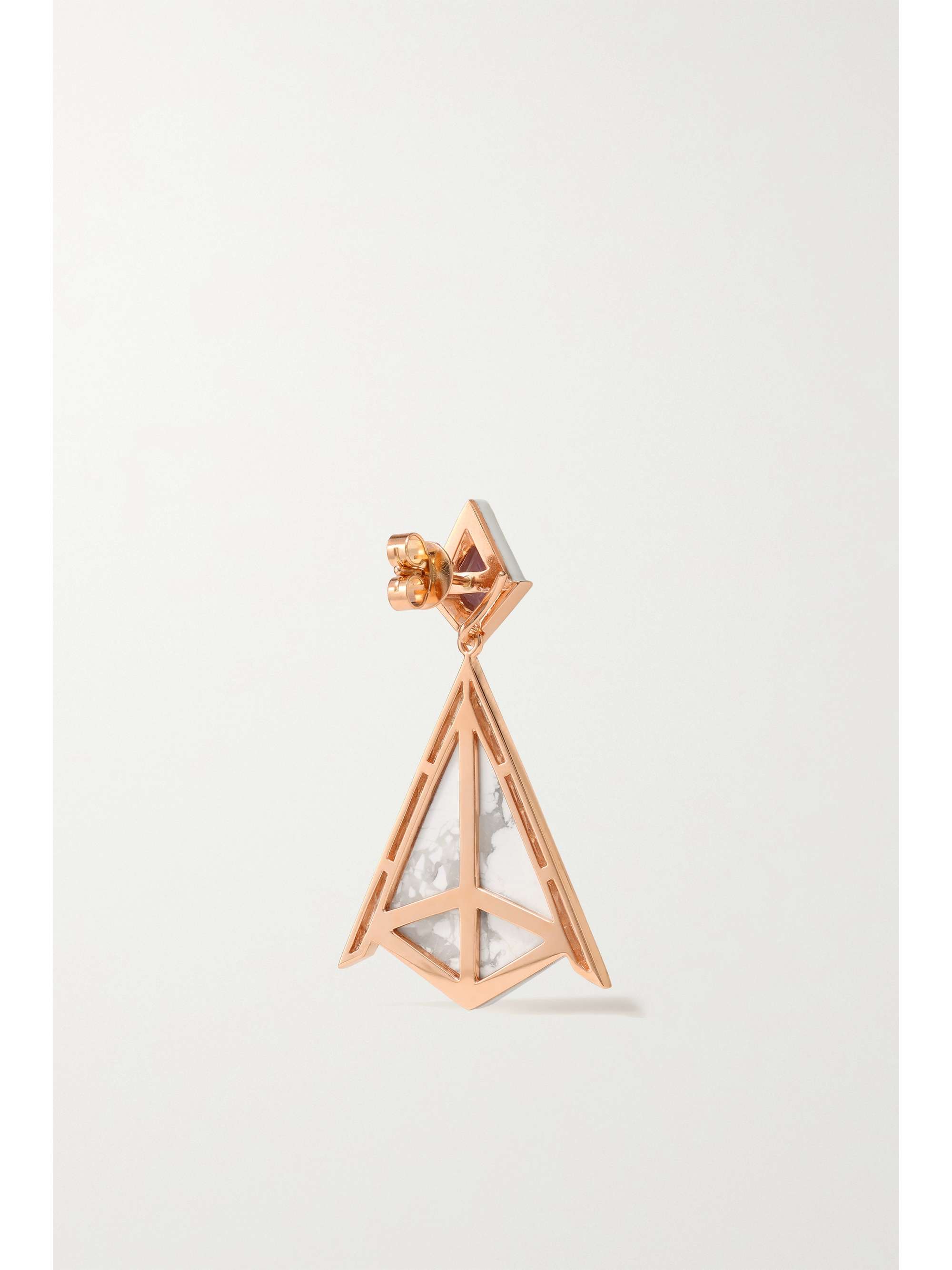 EMILY P. WHEELER + NET SUSTAIN Twinkle 18-karat recycled rose gold and enamel multi-stone earrings