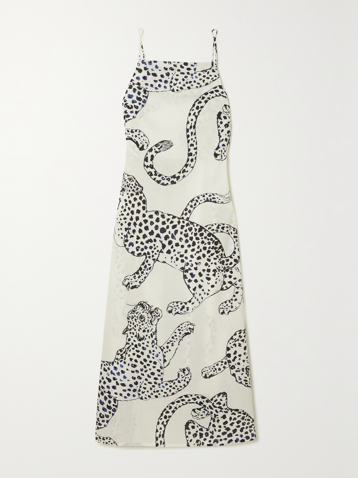 Desmond & Dempsey The Jag Printed Cotton Nightdress In White