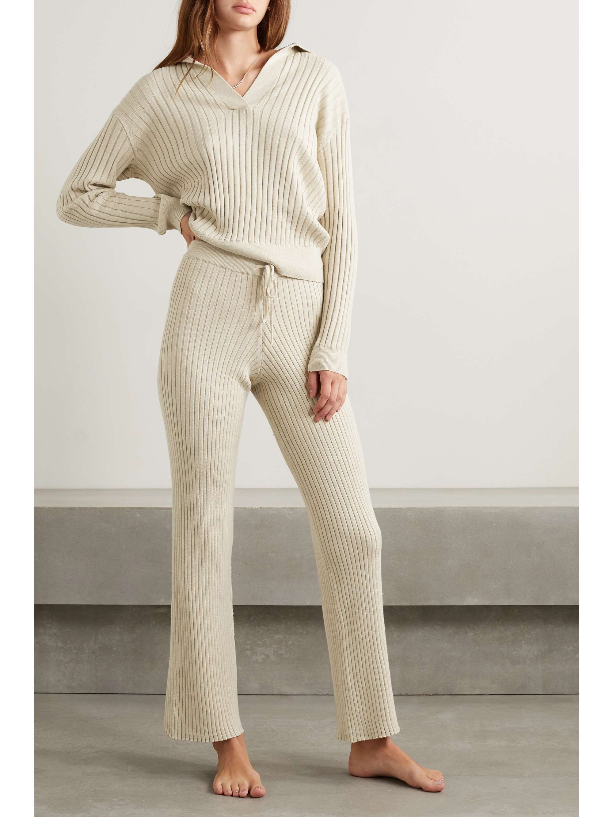 NET SUSTAIN Kennedy ribbed cotton-blend 
