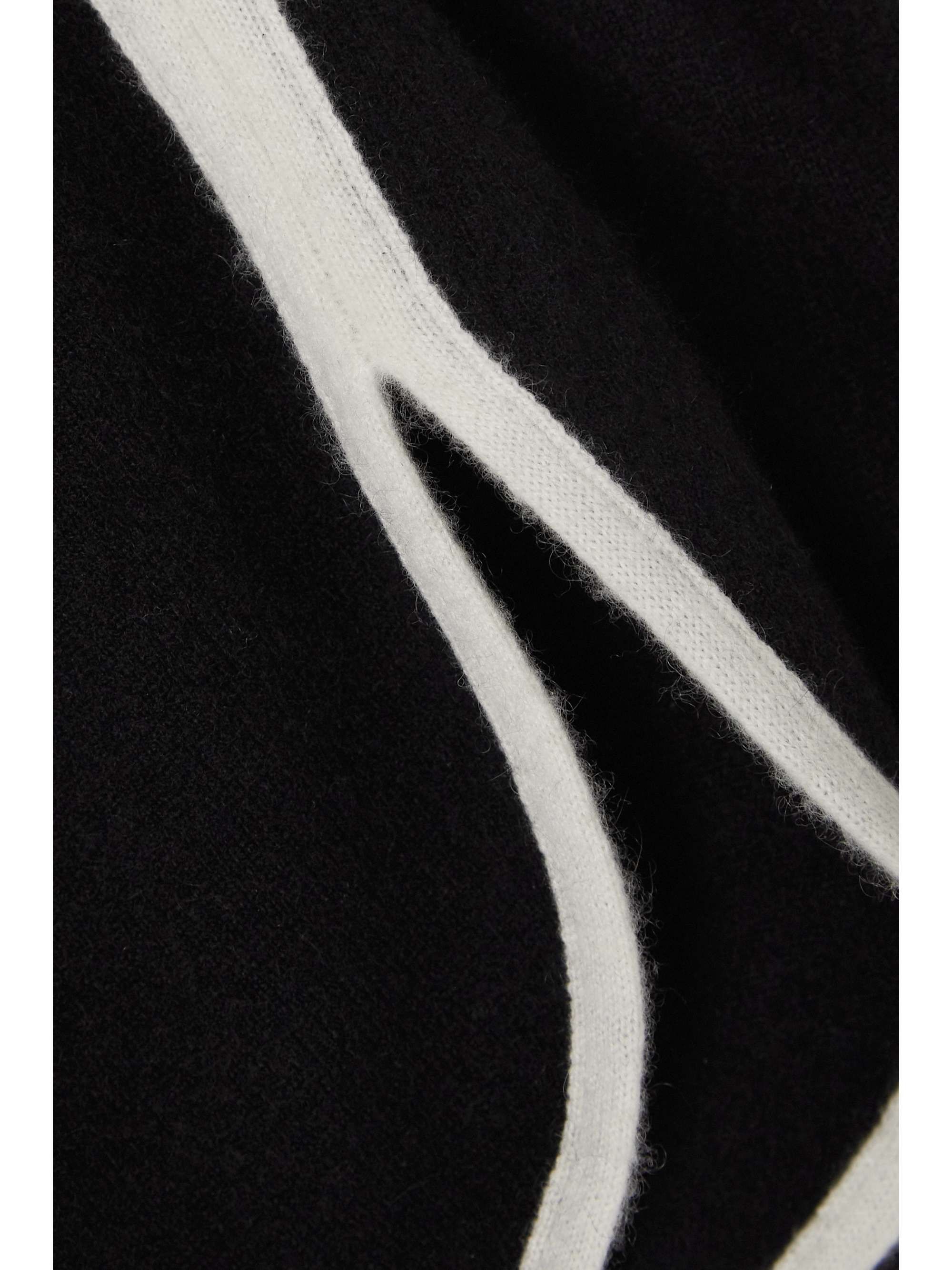 MADELEINE THOMPSON Saint Luc striped cashmere shorts