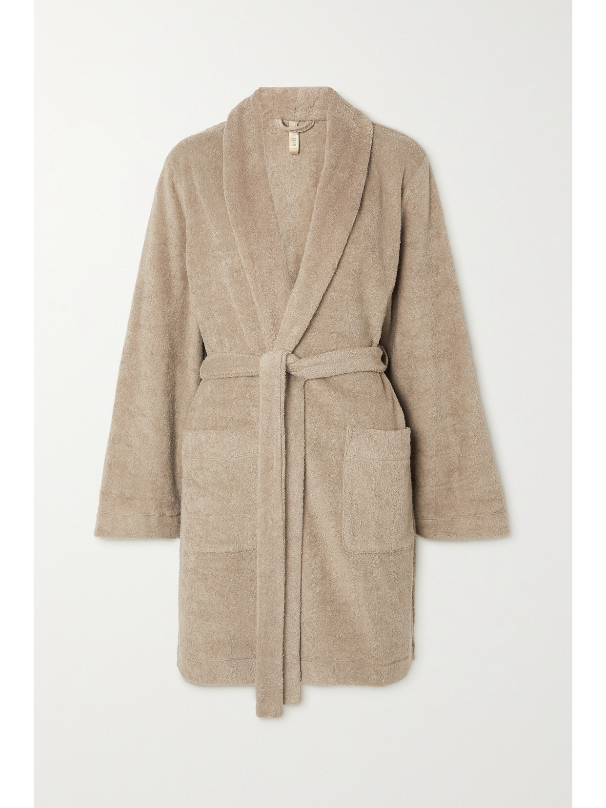 Skims Terry Cottonblend Robe In Brown ModeSens
