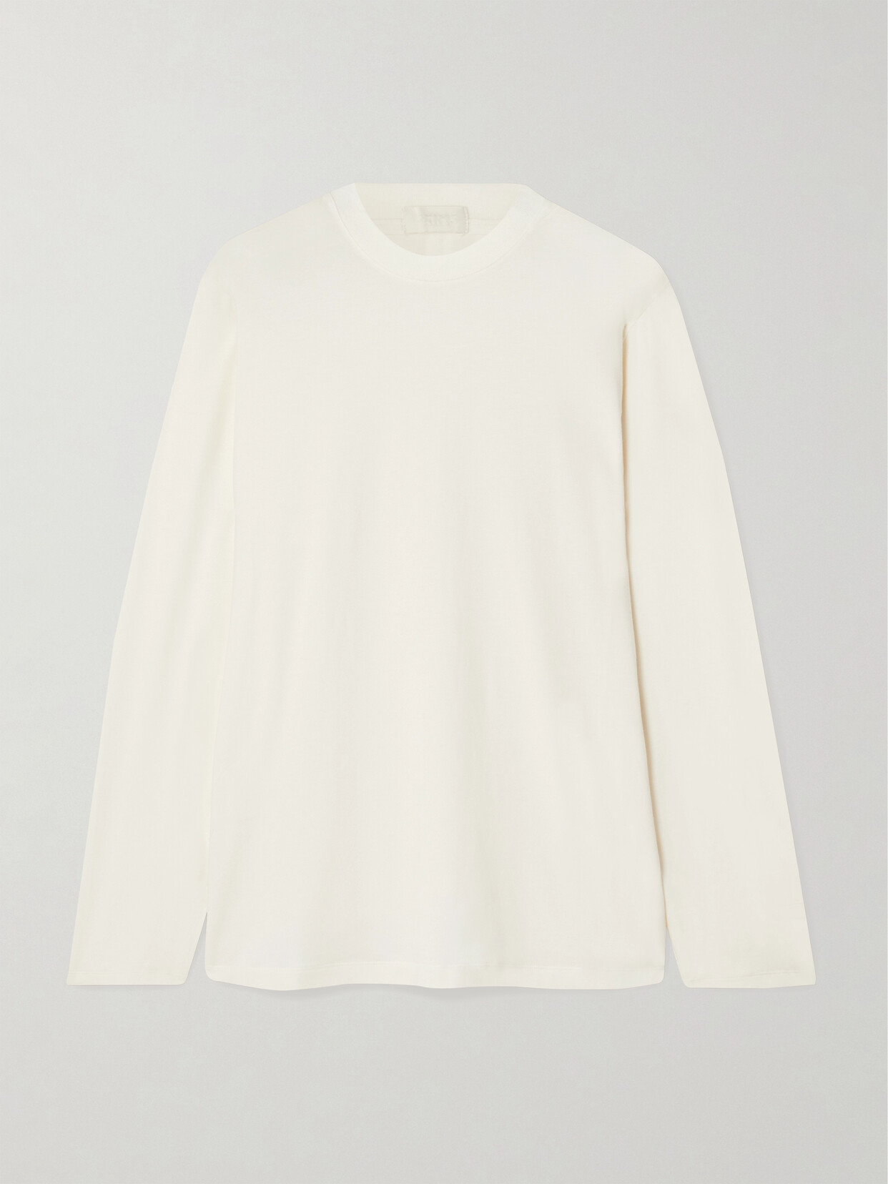 Shop Skims Boyfriend Stretch-modal And Cotton-blend Jersey T-shirt In Off-white