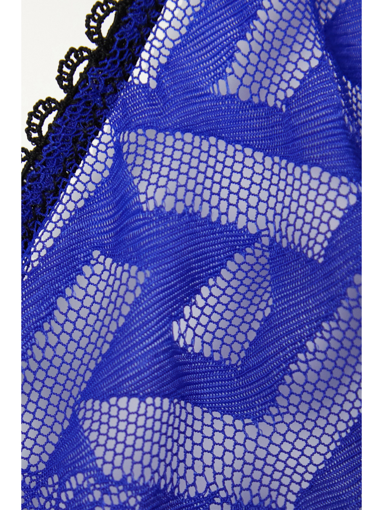 Versace Tulle Soft-cup Triangle Bra In Blue
