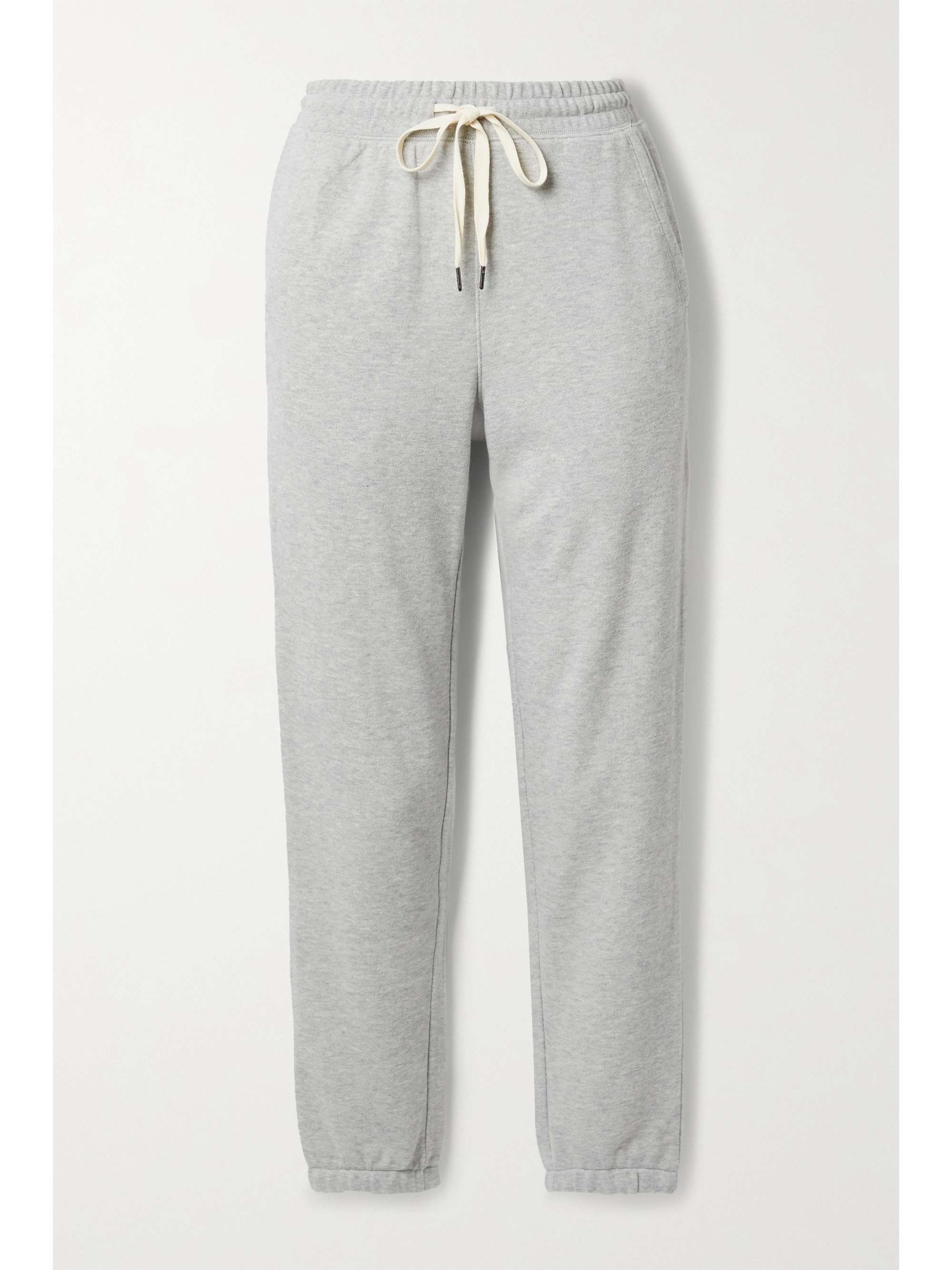 Gray Kingston cotton-blend jersey track 