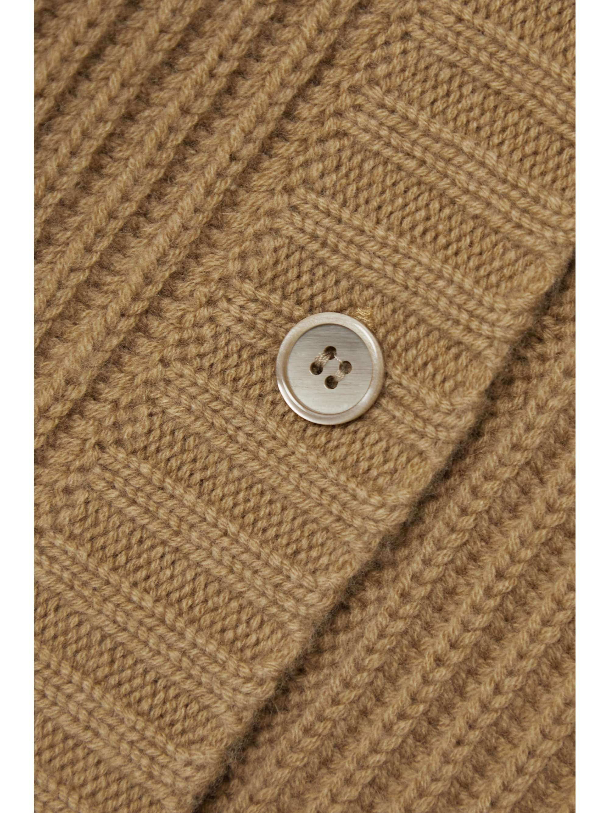 MADELEINE THOMPSON Champery ribbed wool and cashmere-blend cardigan