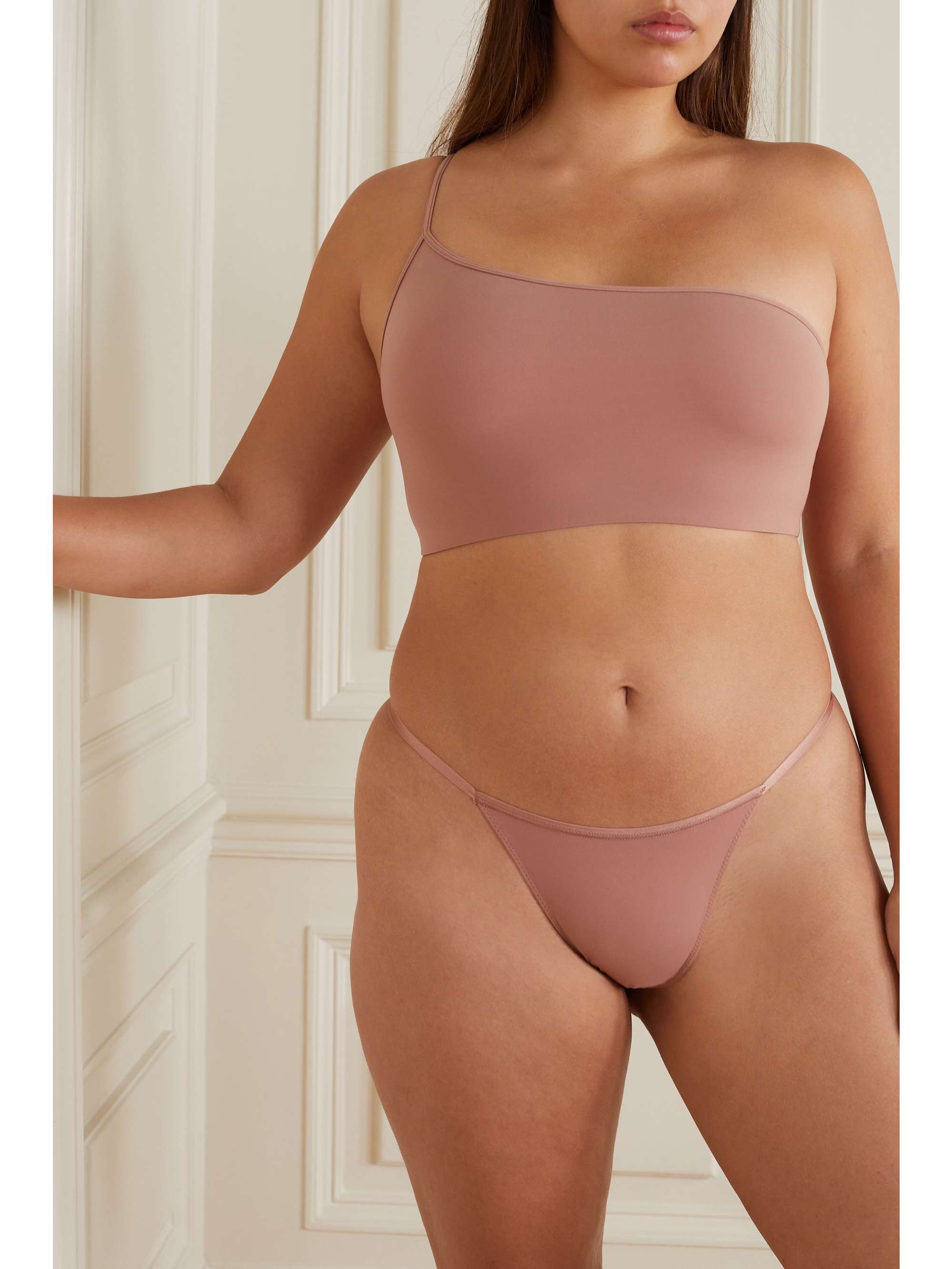 SKIMS Fits Everybody Cheeky String briefs - Rose Clay