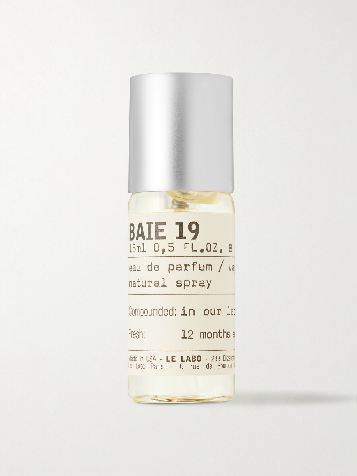 LE LABO EAU DE PARFUM - BAIE 19, 15ML