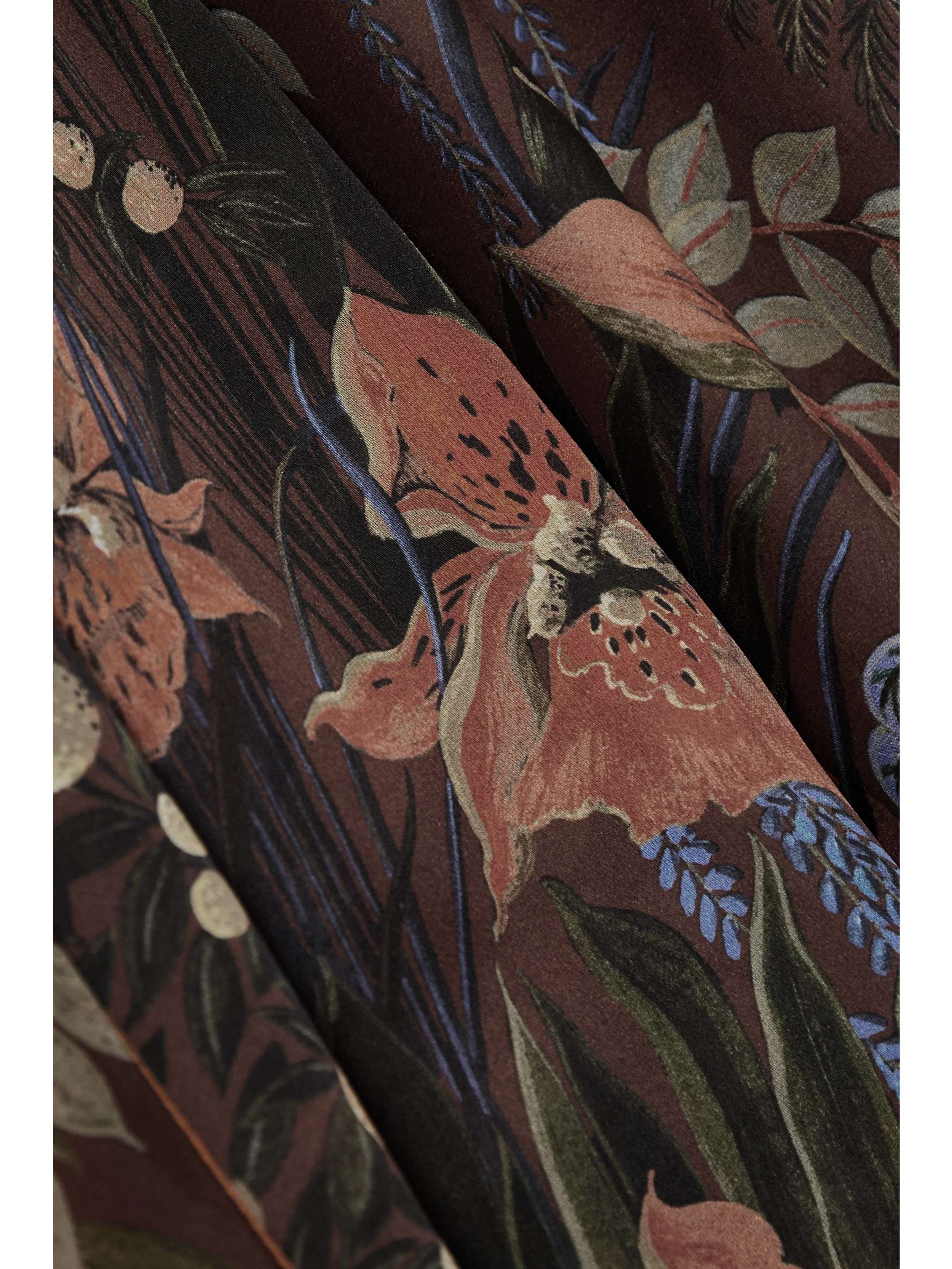 CARINE GILSON Floral-print silk-satin robe