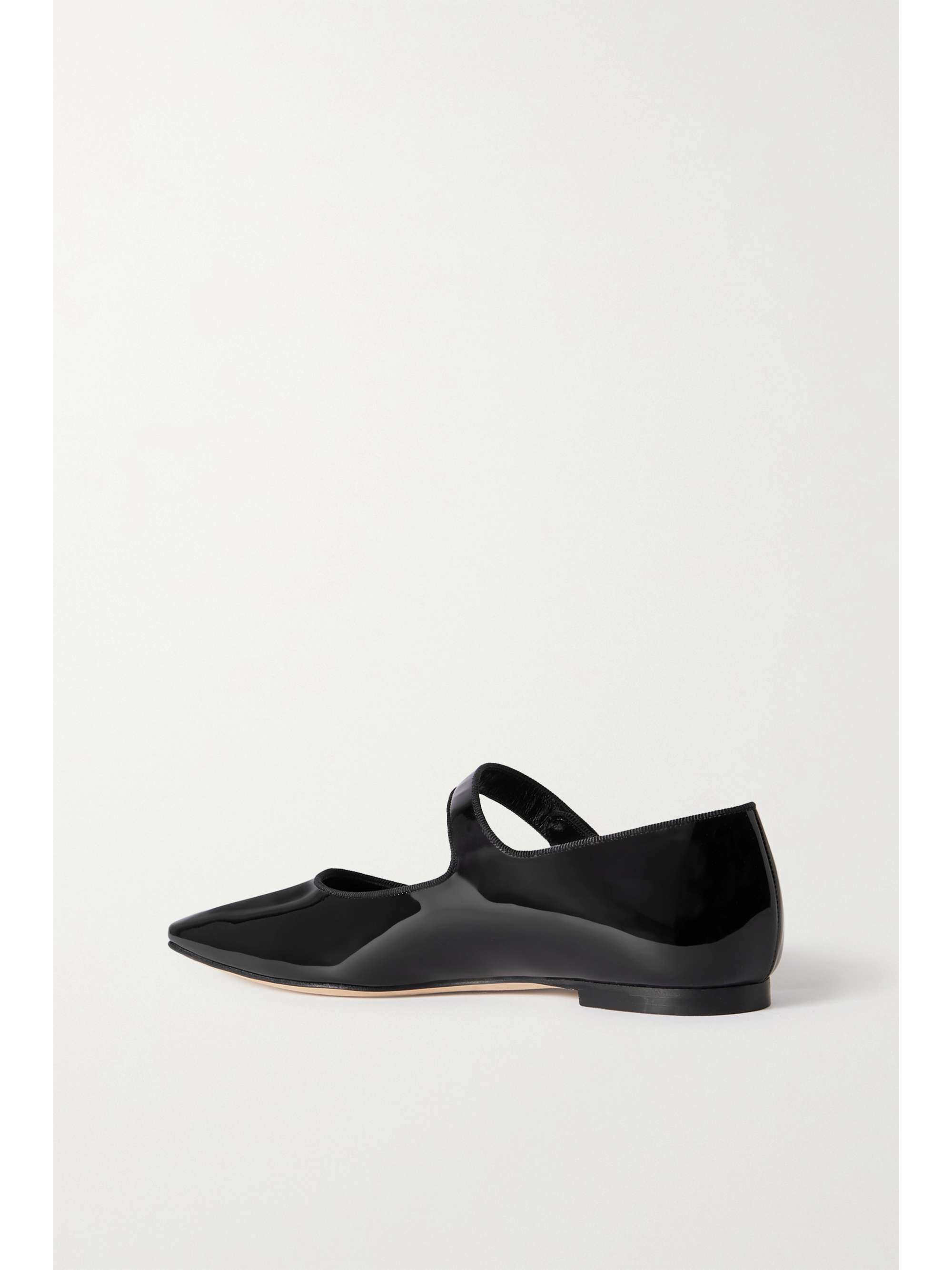 MANOLO BLAHNIK Galaxina patent-leather Mary Jane ballet flats