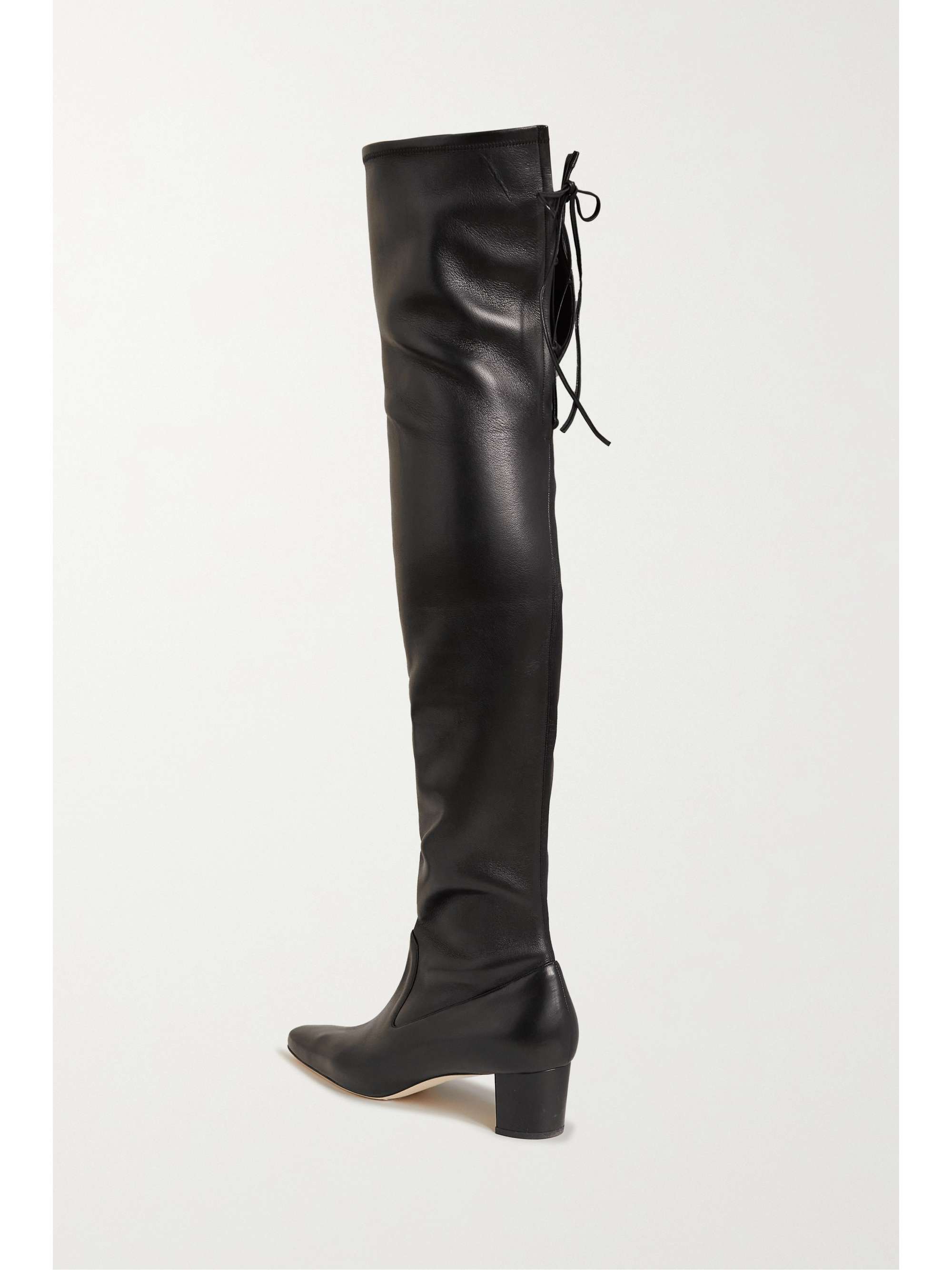 MANOLO BLAHNIK Giovannanu 50 Overknees aus Leder