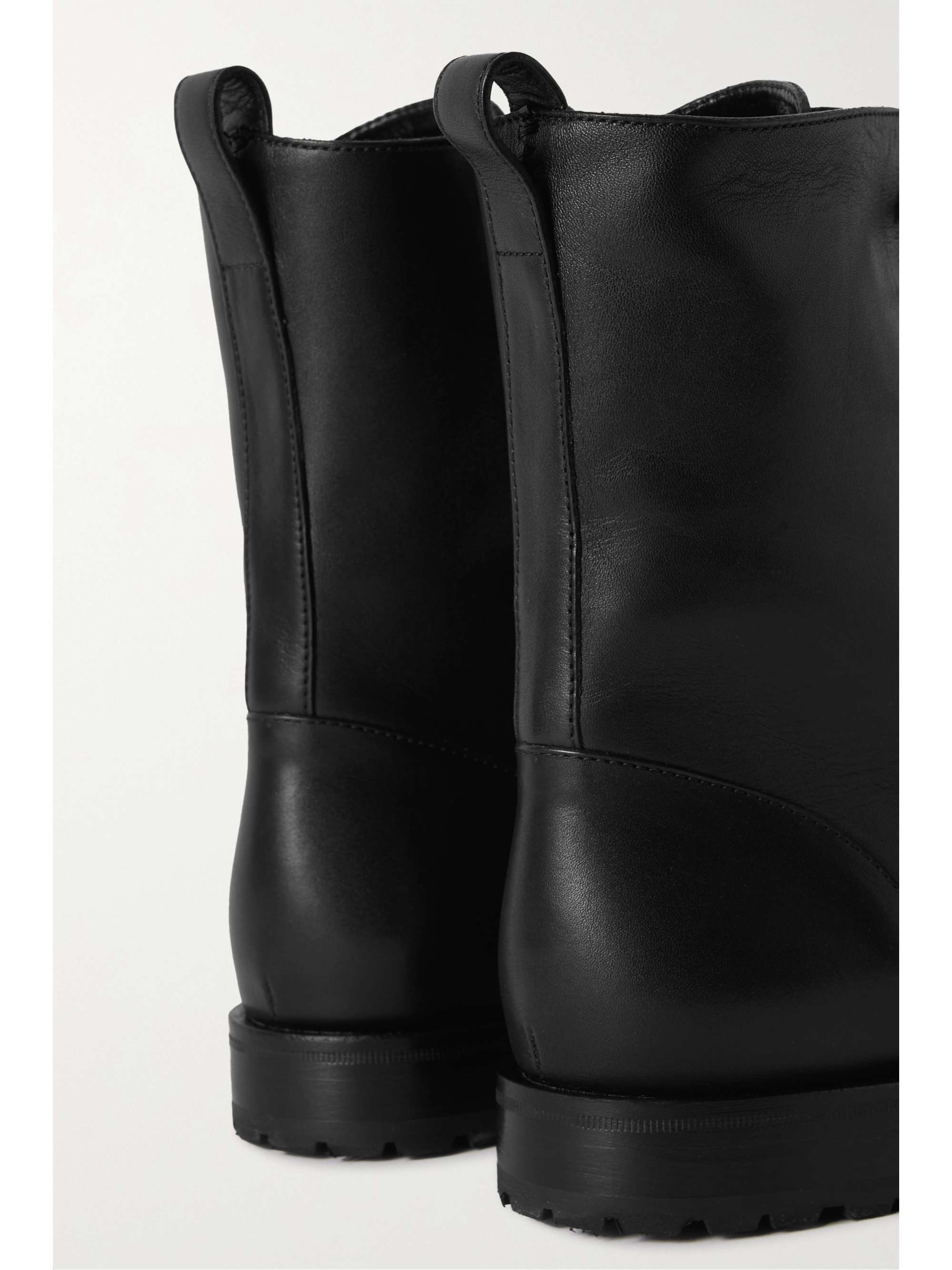 MANOLO BLAHNIK Planigia leather ankle boots