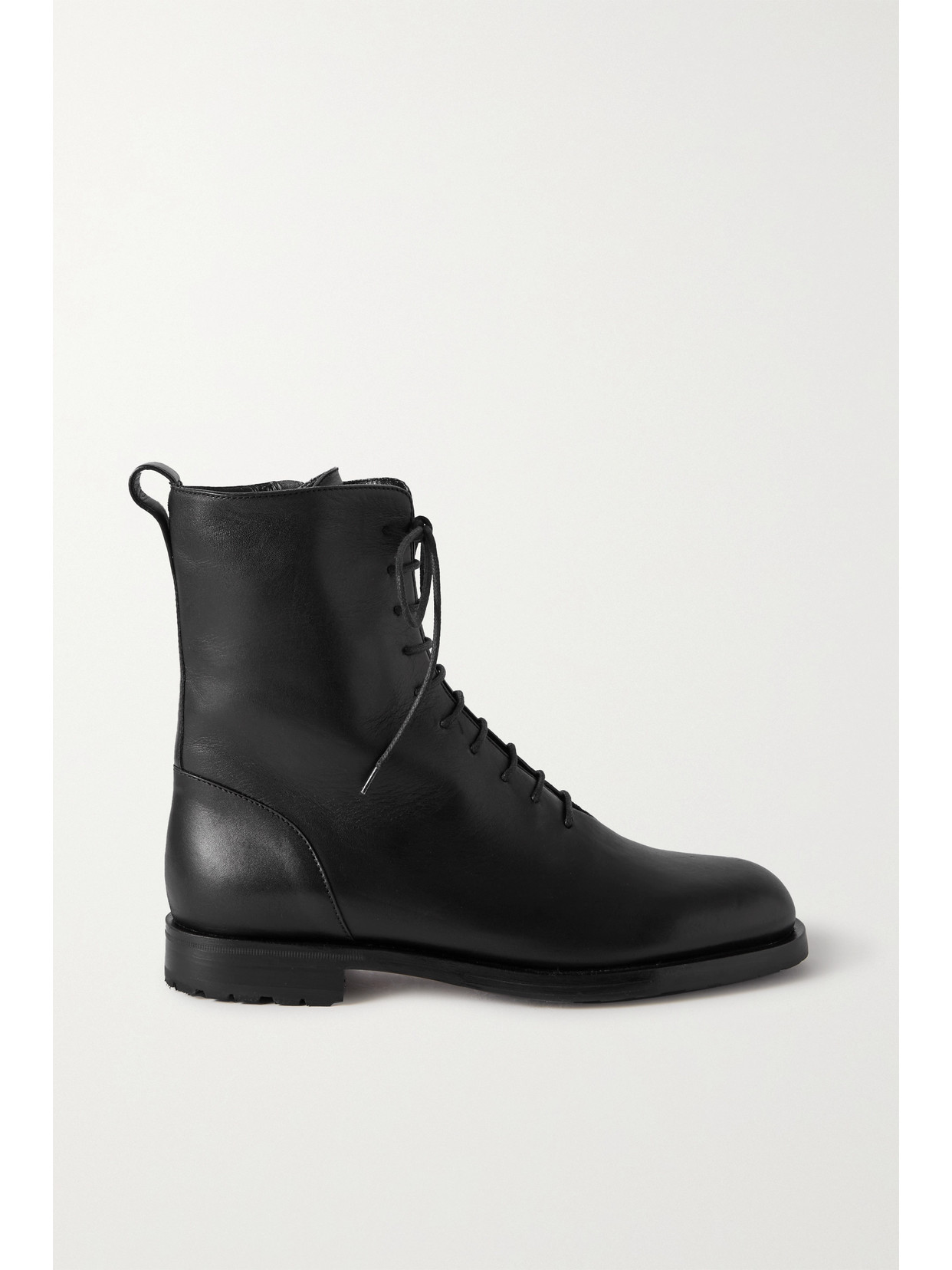 Manolo Blahnik 20mm Planigia Leather Ankle Boots In Black