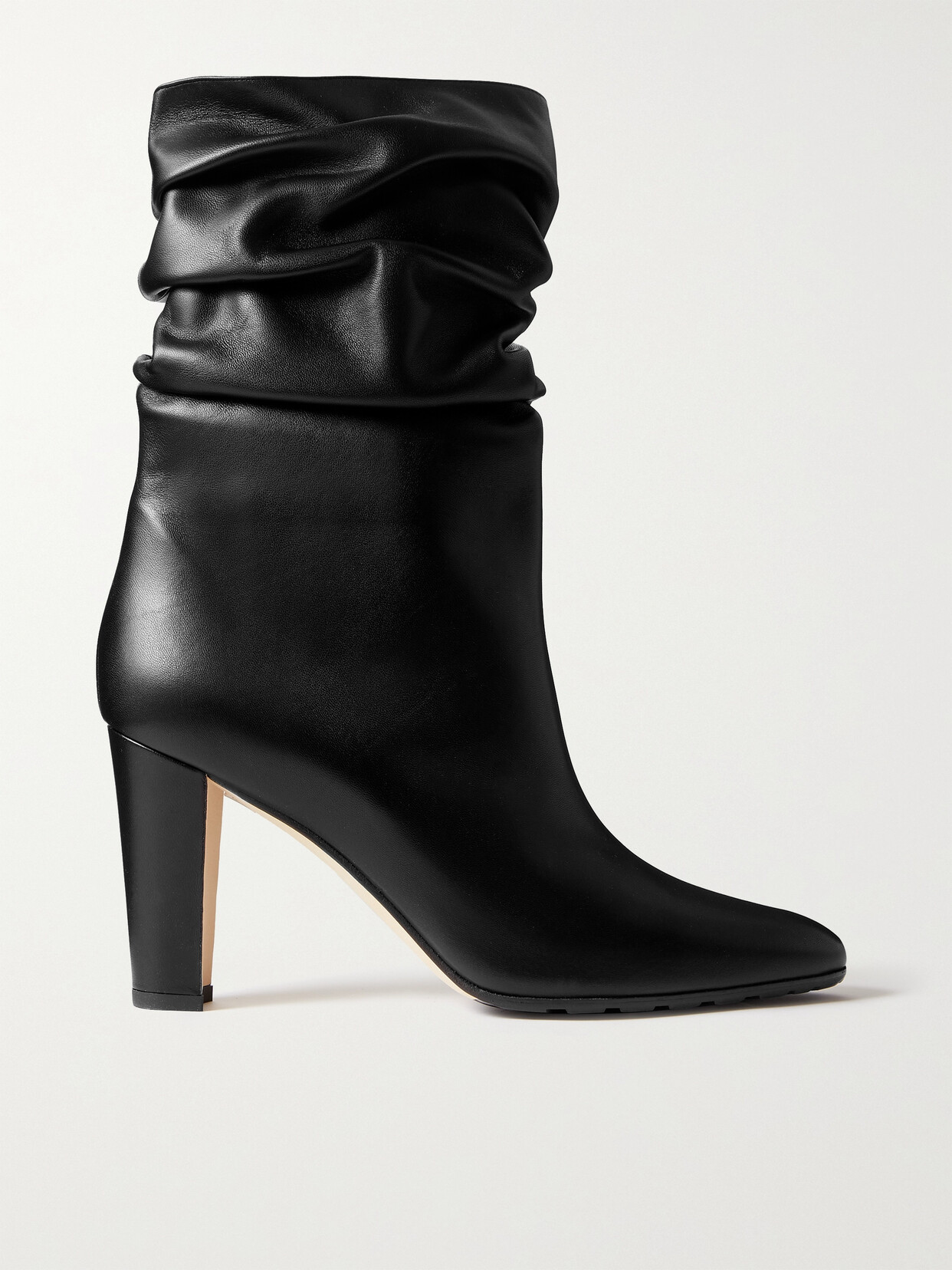 Shop Manolo Blahnik Calasso 90 Leather Ankle Boots In Black