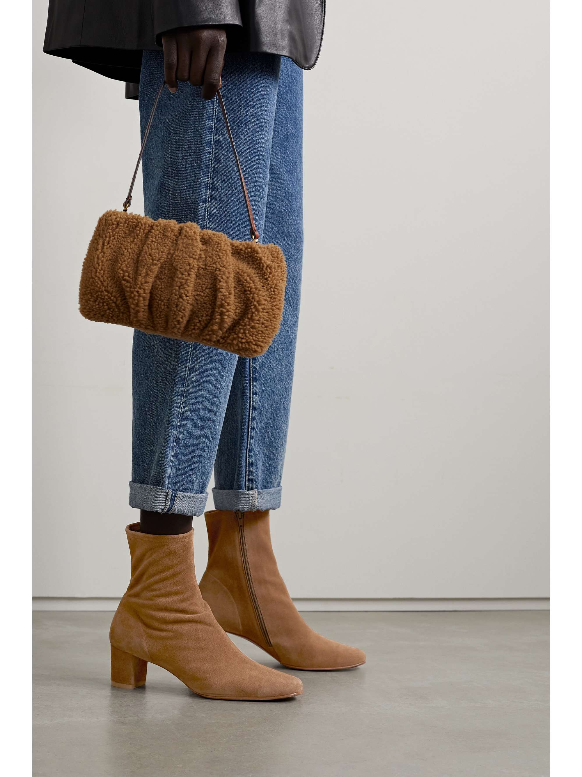 BY FAR Sofia suede ankle boots