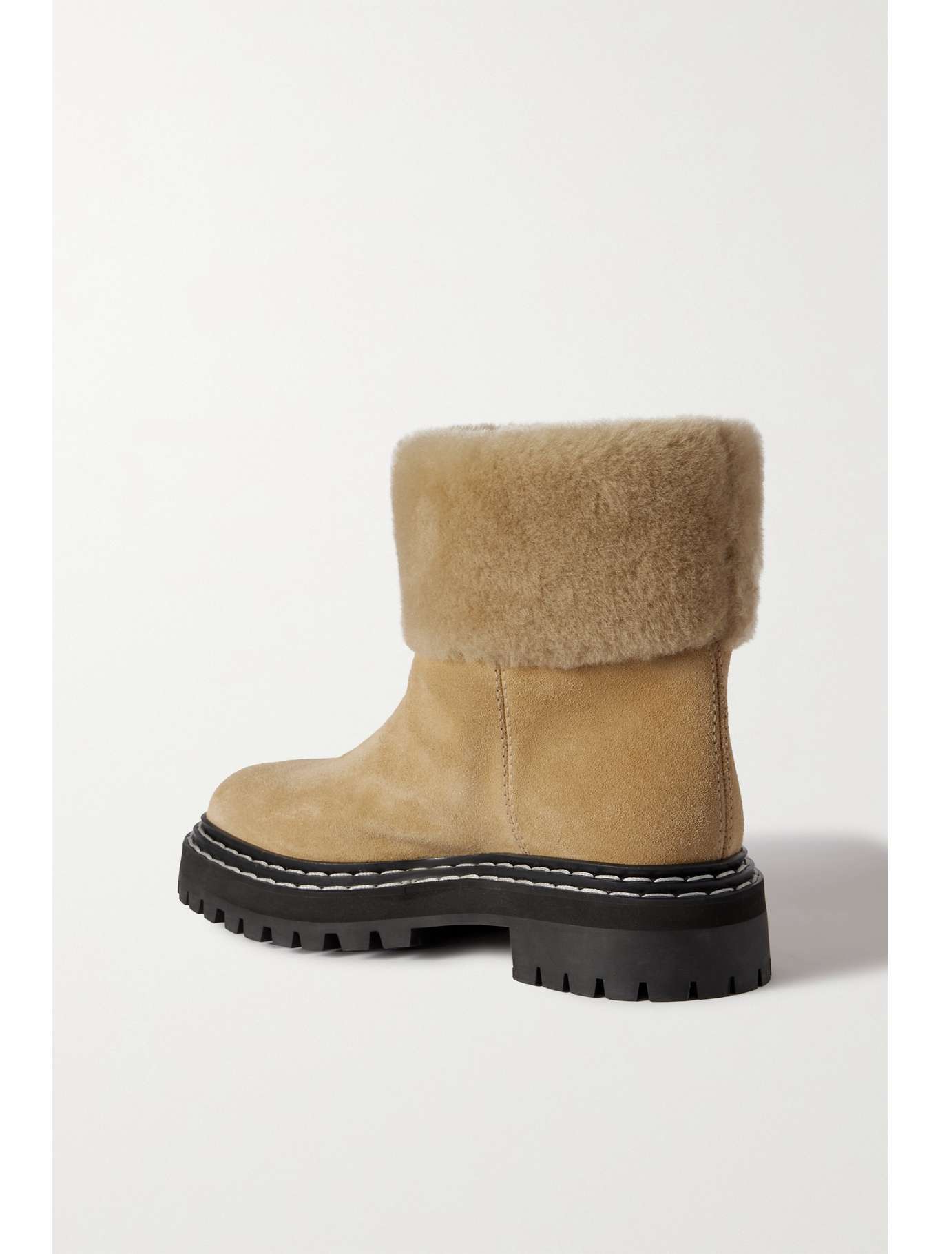 proenza schouler shearling lined leather mules