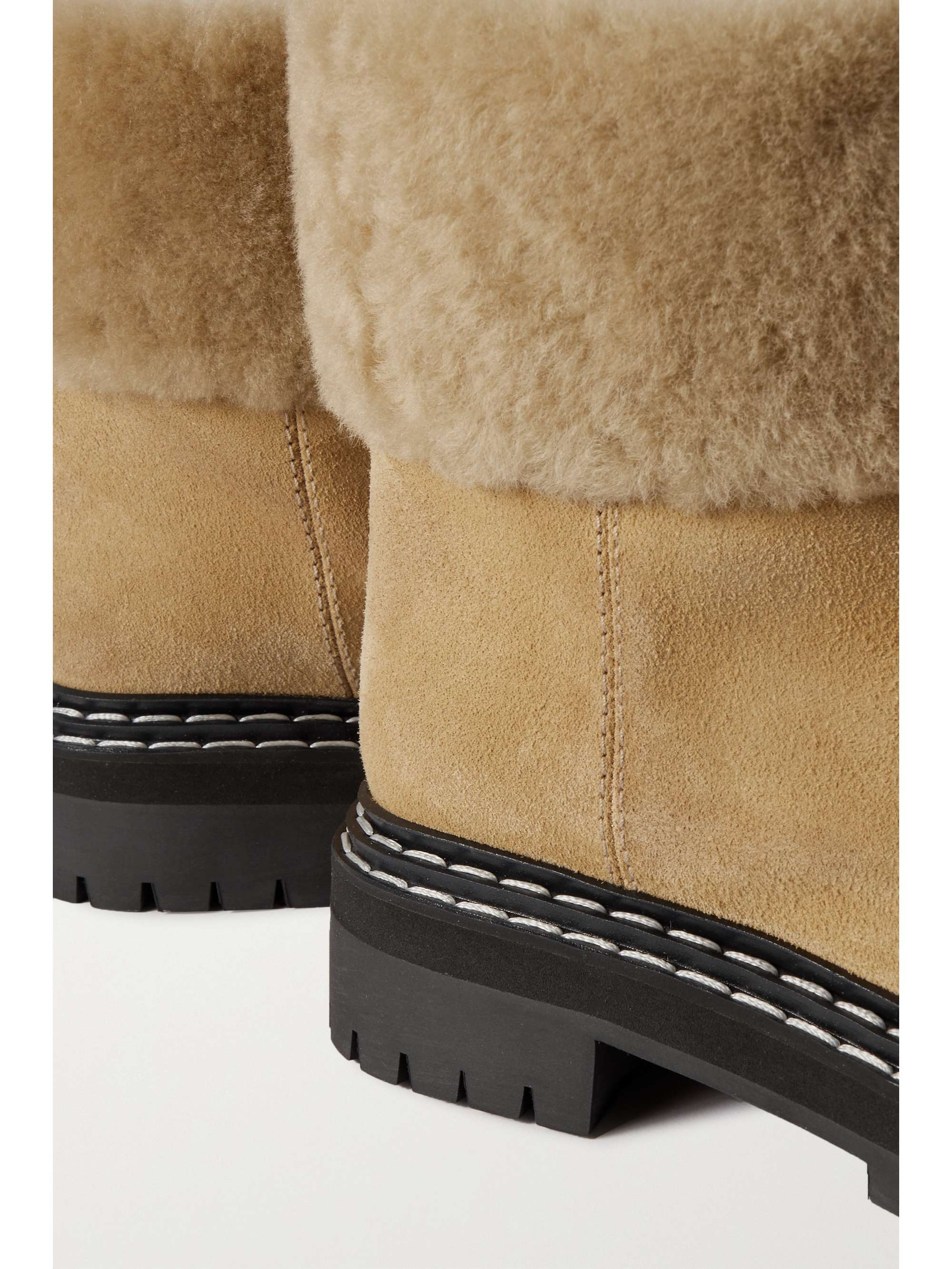 proenza schouler shearling lined leather mules