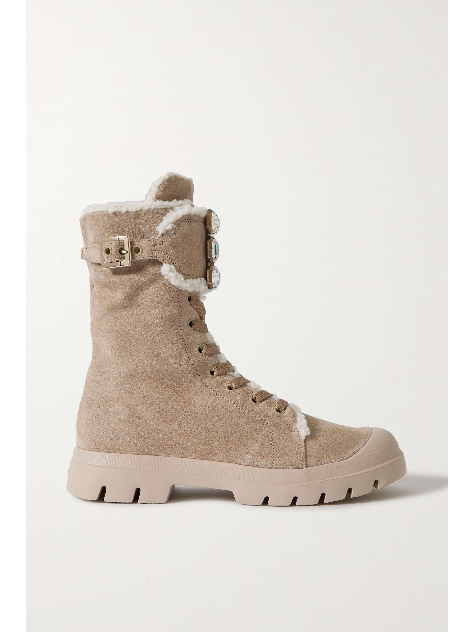 roger vivier shearling boots