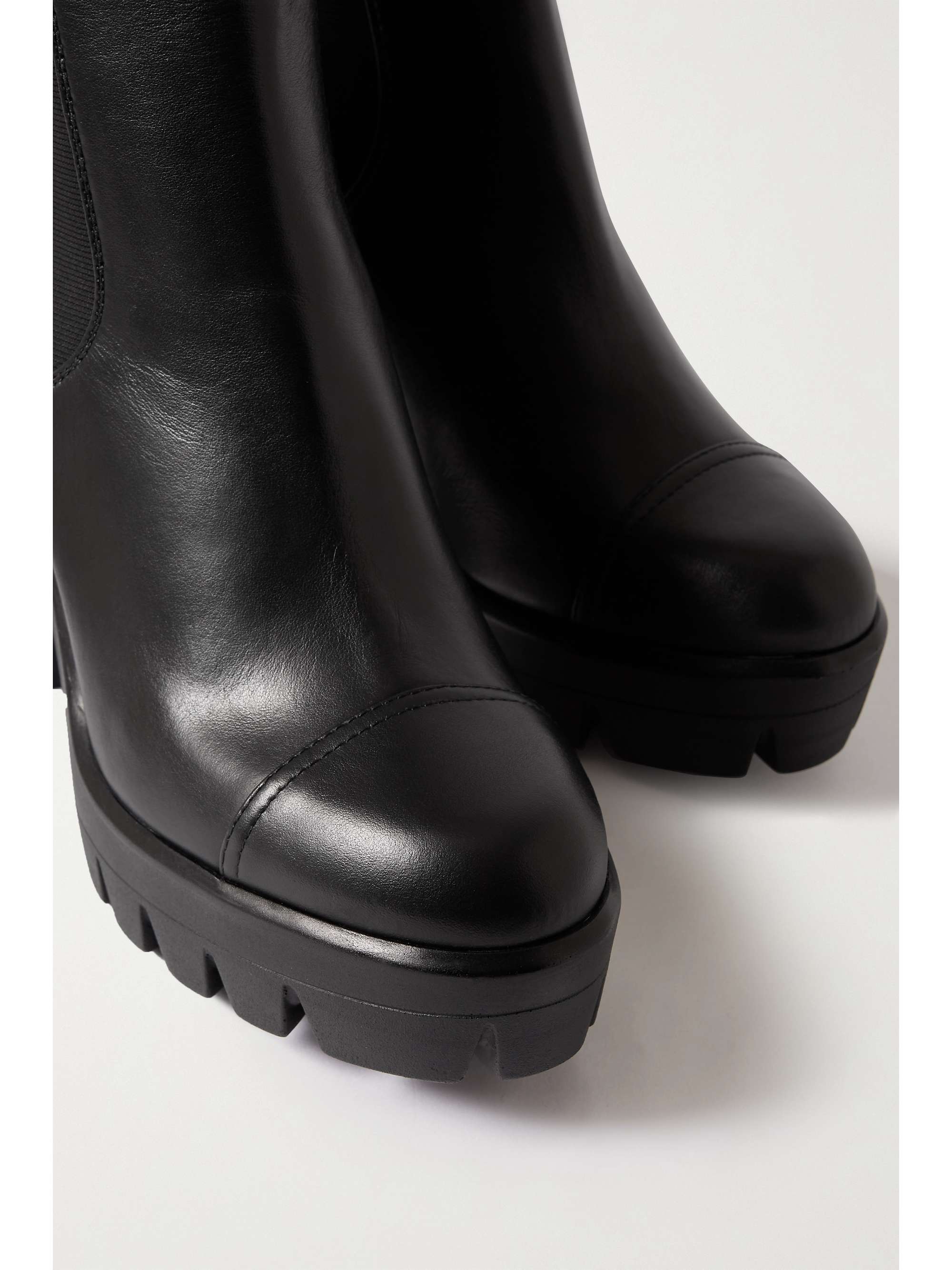 GIUSEPPE ZANOTTI Leather platform Chelsea boots